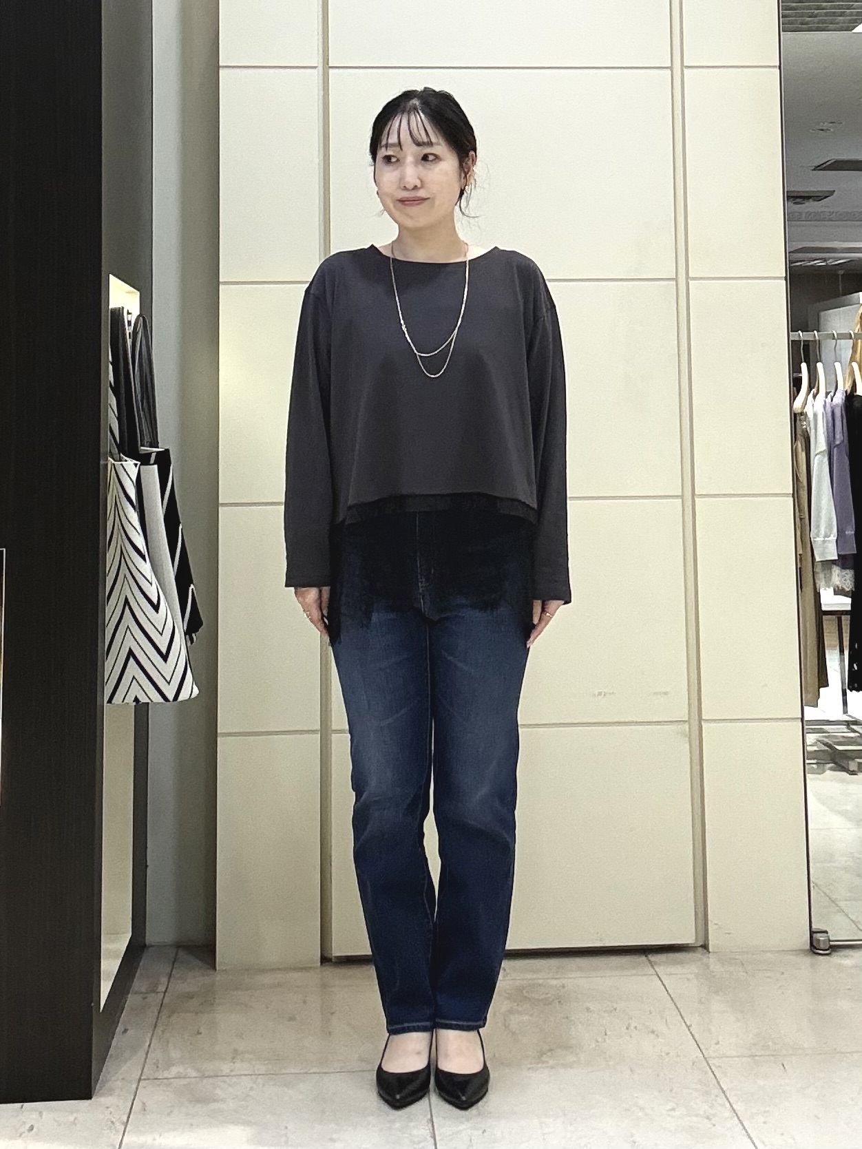 mori.さんの「UNTITLED｜レースドッキングプルオーバー」を使ったコーディネート
