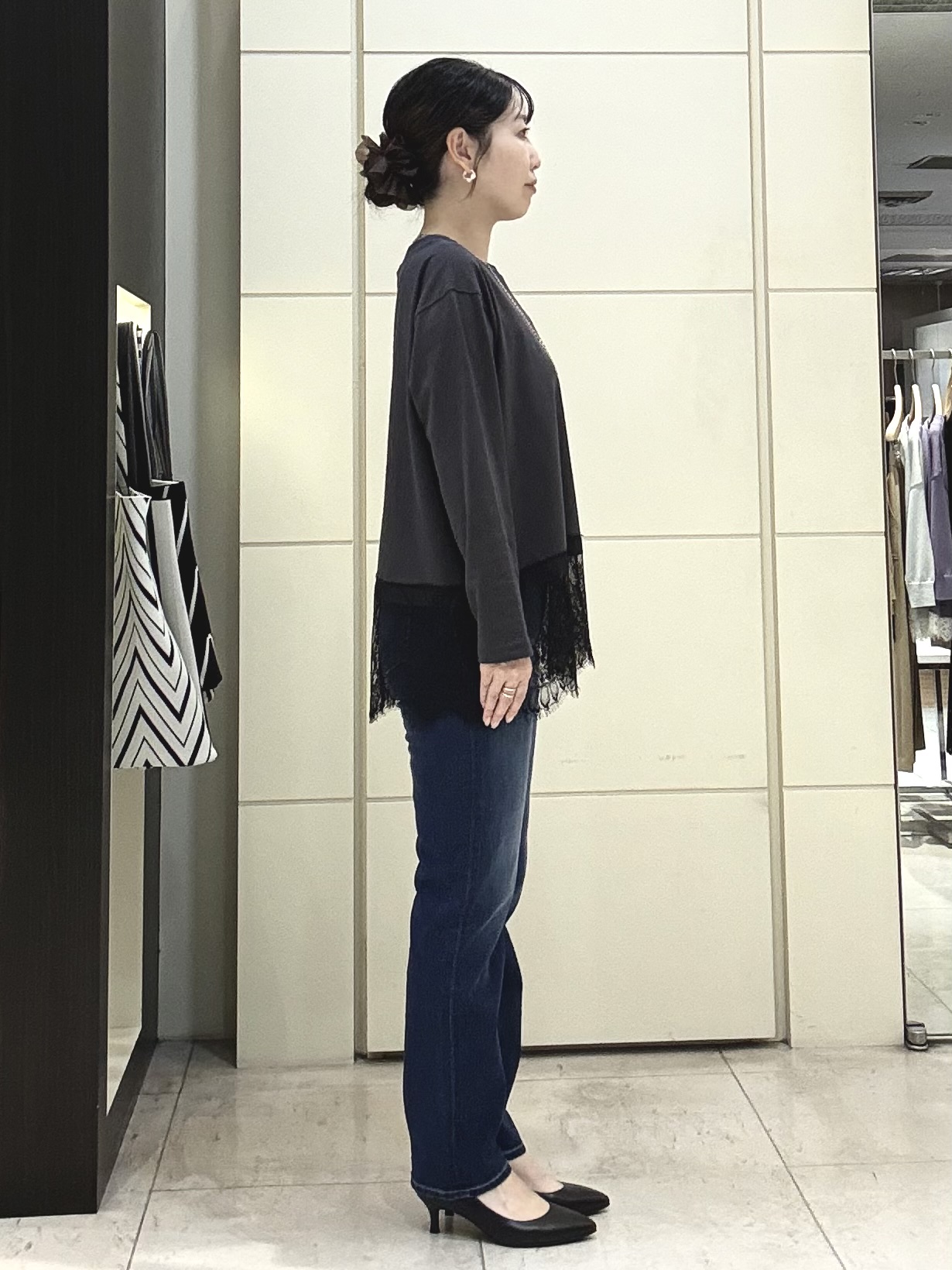 mori.さんの「UNTITLED｜レースドッキングプルオーバー」を使ったコーディネート