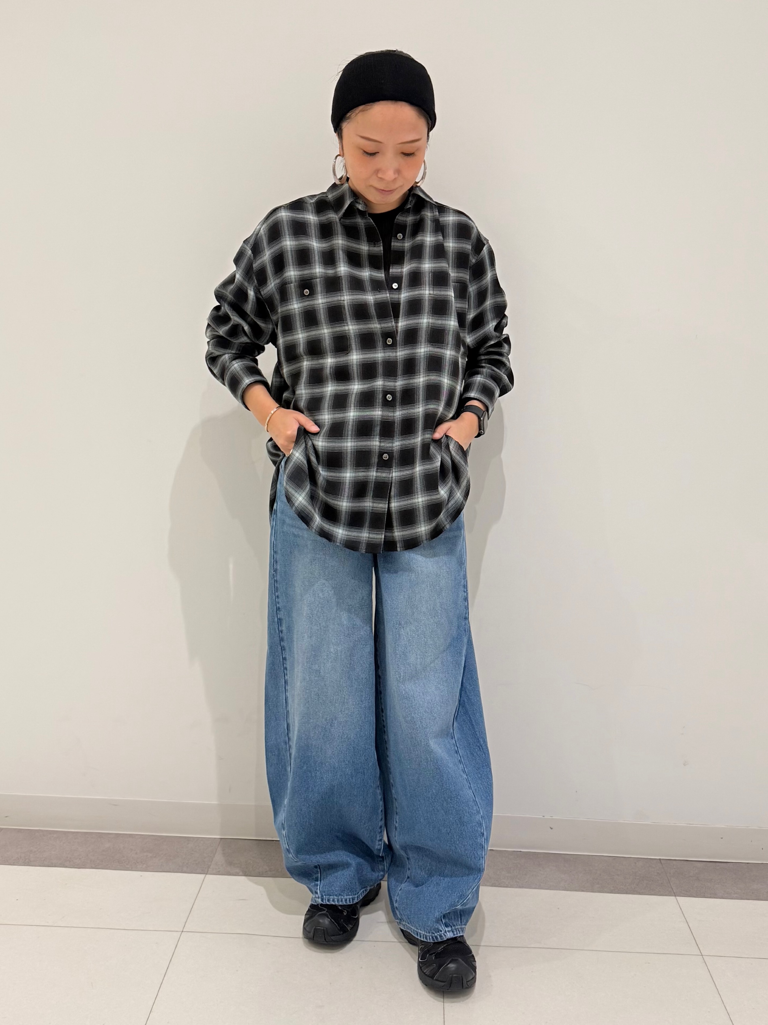 MIYAKAWAさんの「DRESSTERIOR｜【ウォッシャブル】ビエラオンブレチェックシャツ」を使ったコーディネート