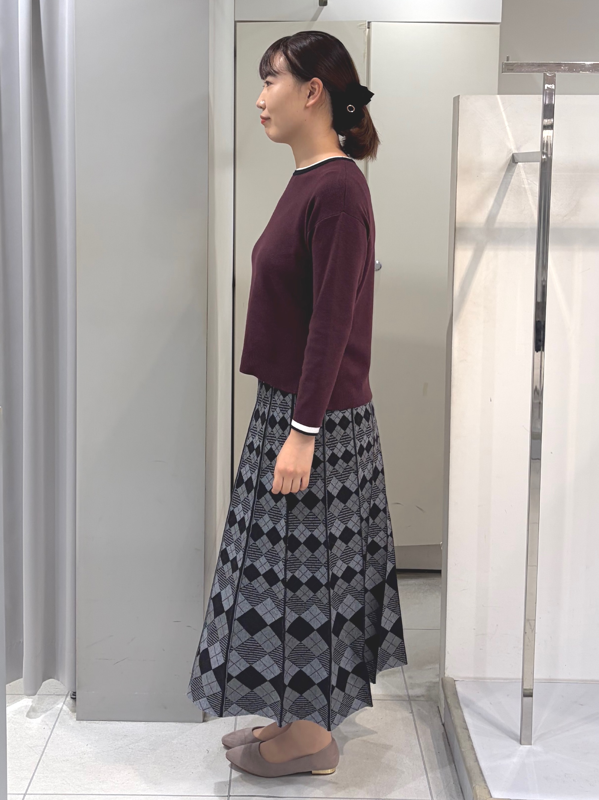 AZUSAさんの「Reflect｜【セットアップ可】バイカラーハイゲージニット」を使ったコーディネート