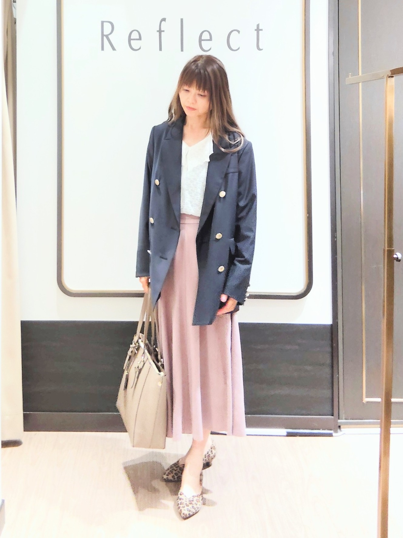 Chiiさんの「Reflect｜【通勤】ダブルブレザージャケット」を使ったコーディネート