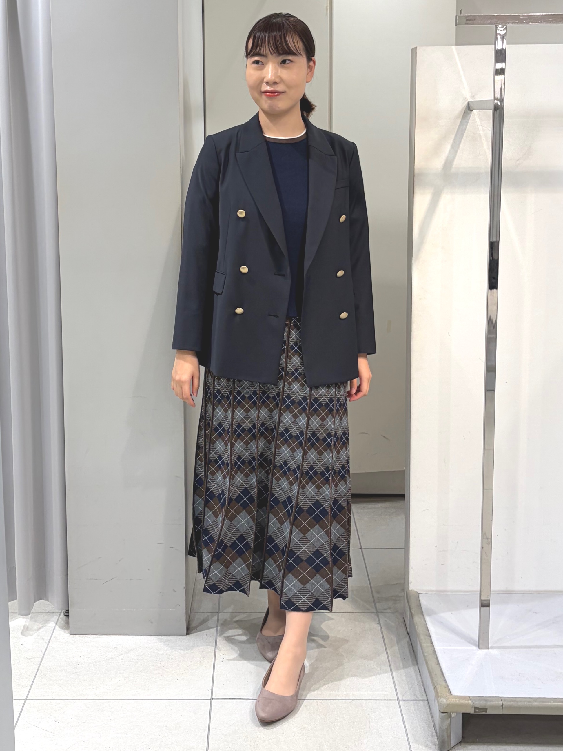 AZUSAさんの「Reflect｜【通勤】ダブルブレストジャケット」を使ったコーディネート