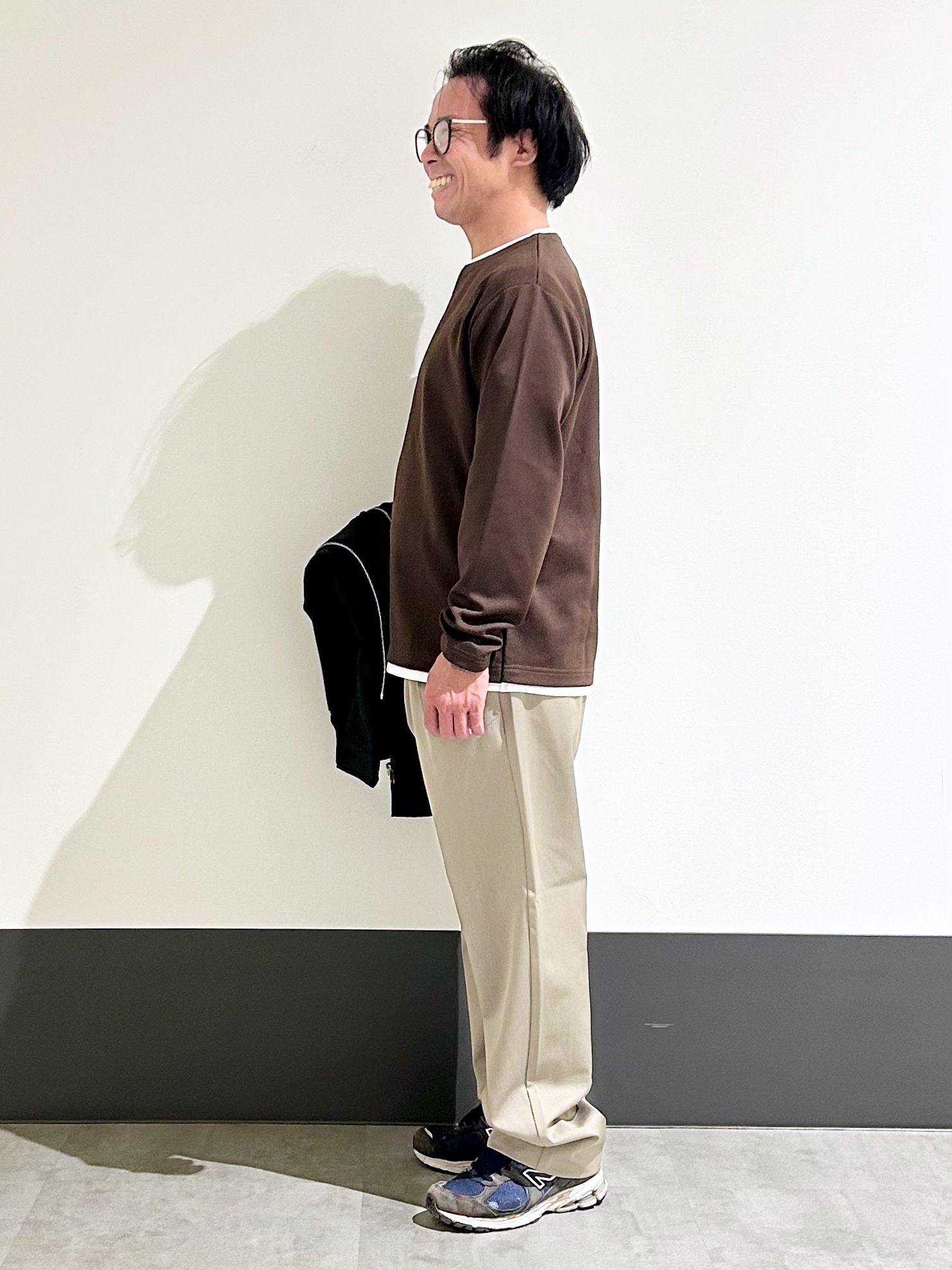 KENJI Iさんの「THE SHOP TK｜【セットアップ可／洗濯機OK】ウールライクジップブルゾン」を使ったコーディネート