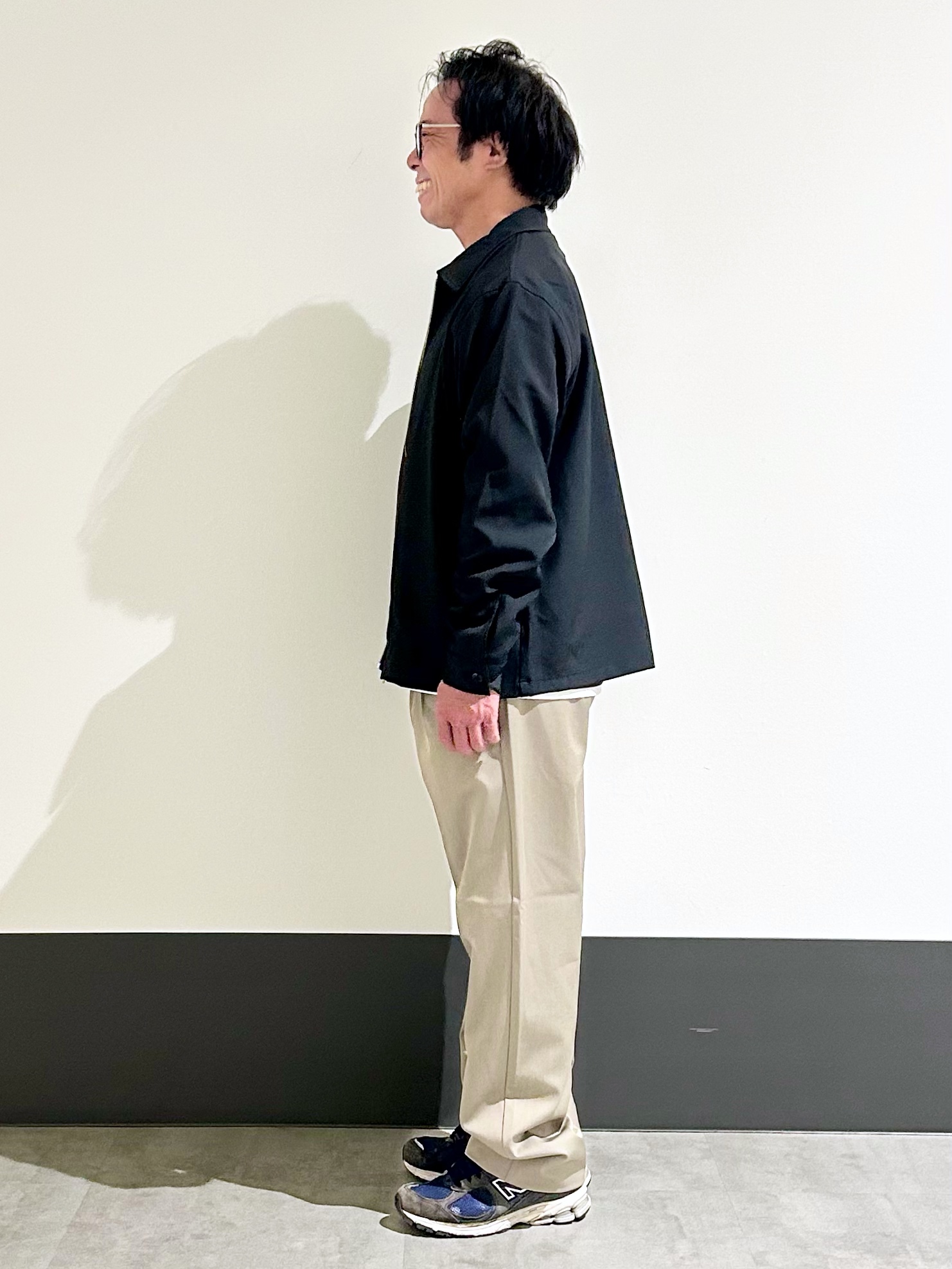KENJI Iさんの「THE SHOP TK｜【セットアップ可／洗濯機OK】ウールライクジップブルゾン」を使ったコーディネート