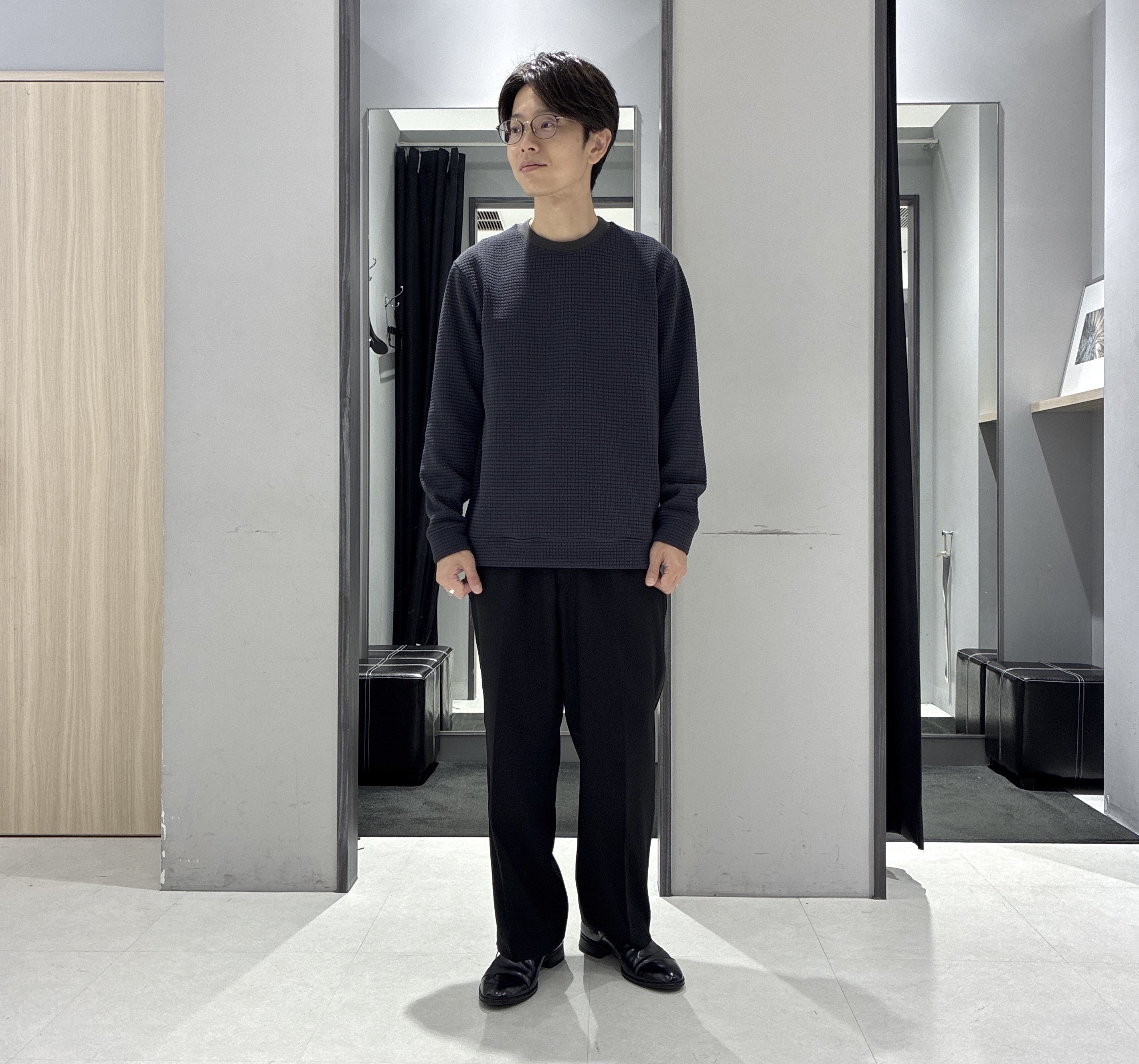 わいずみさんの「TAKEO KIKUCHI｜アンチピリング ニット カーディガン」を使ったコーディネート