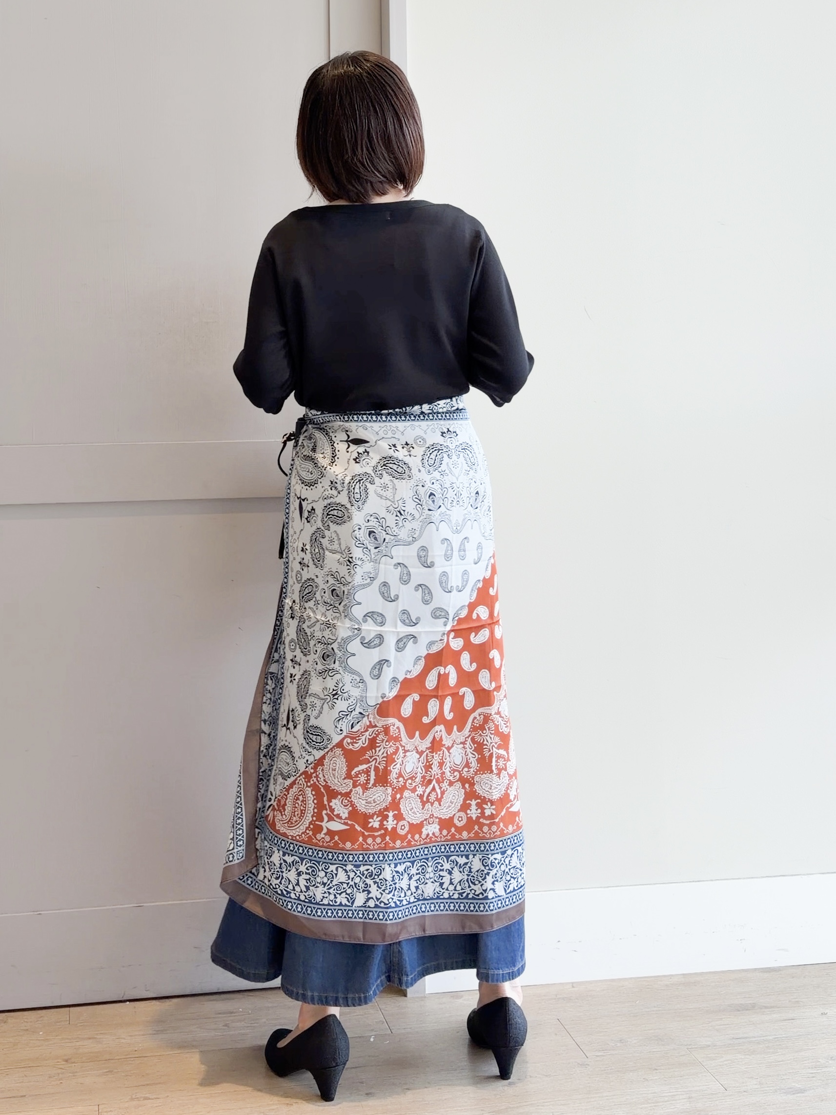 yamakoさんの「grove｜【人気シリーズに新型登場】袖口シアーやわらかドライタッチニット」を使ったコーディネート
