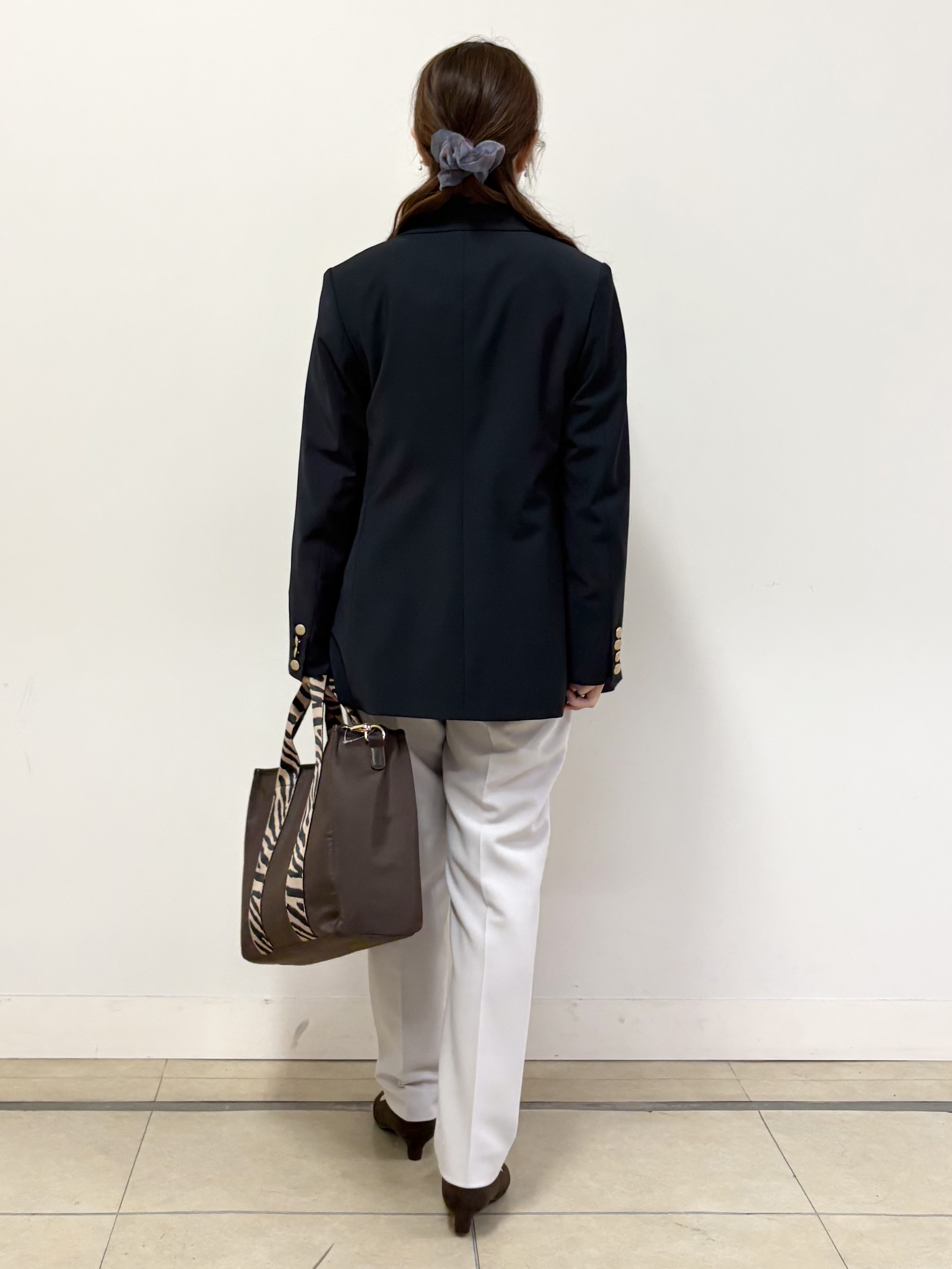 mikiさんの「Reflect｜【通勤】ダブルブレザージャケット」を使ったコーディネート