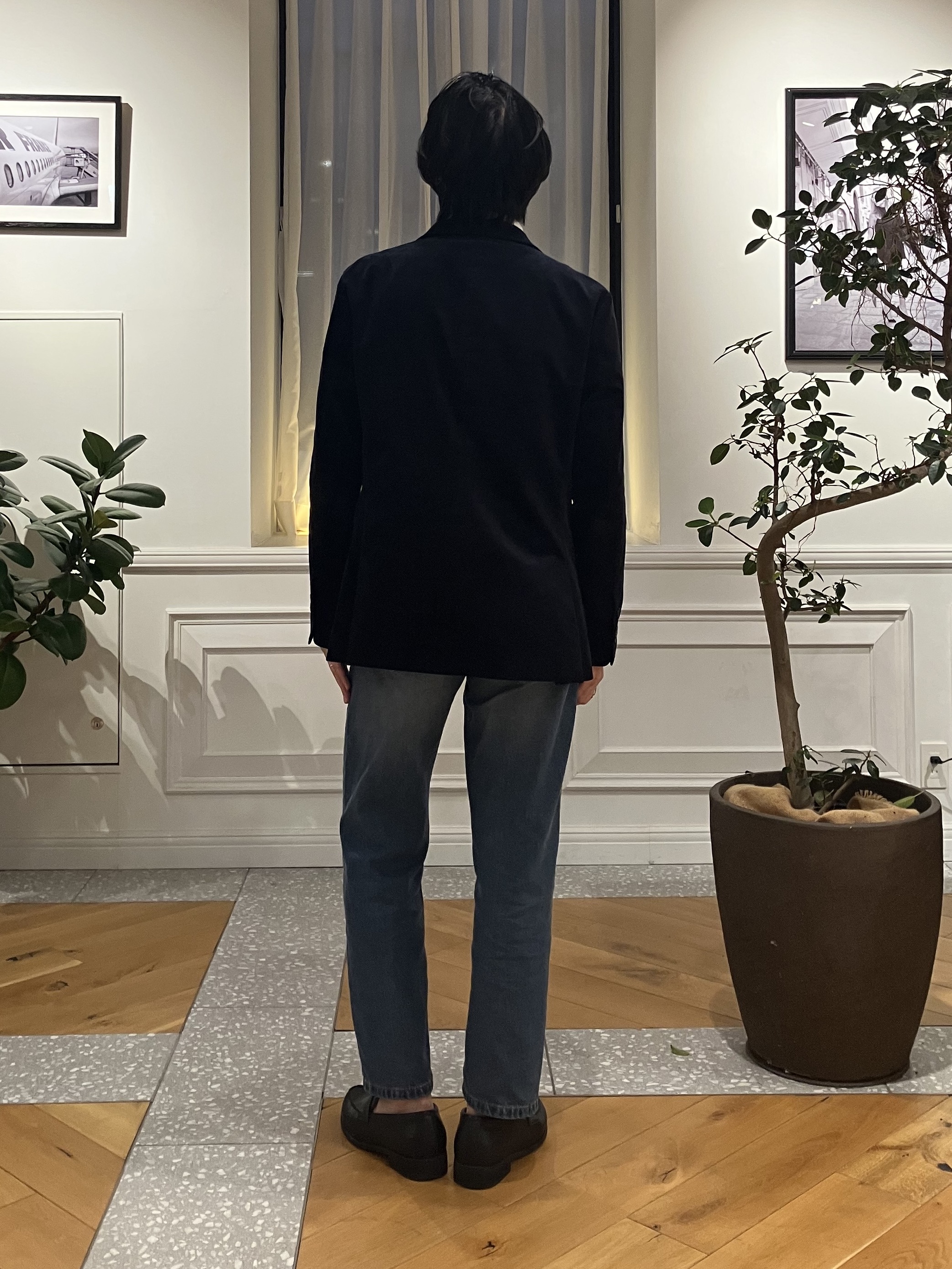 junyaさんの「DRESSTERIOR｜【セットアップ可】ストレッチ カルゼジャケット」を使ったコーディネート