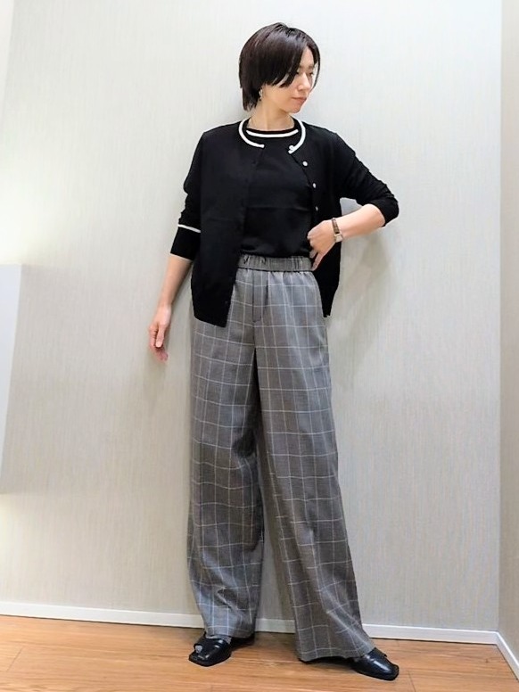 ミズタさんの「UNTITLED｜【アンサンブル可能/秋羽織り】コンパクトニットカーディガン」を使ったコーディネート