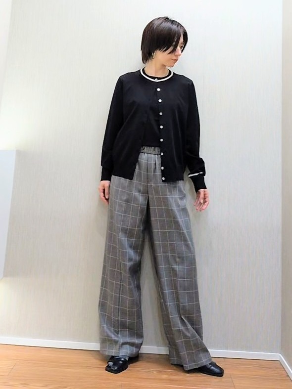 ミズタさんの「UNTITLED｜【アンサンブル可能/秋羽織り】コンパクトニットカーディガン」を使ったコーディネート