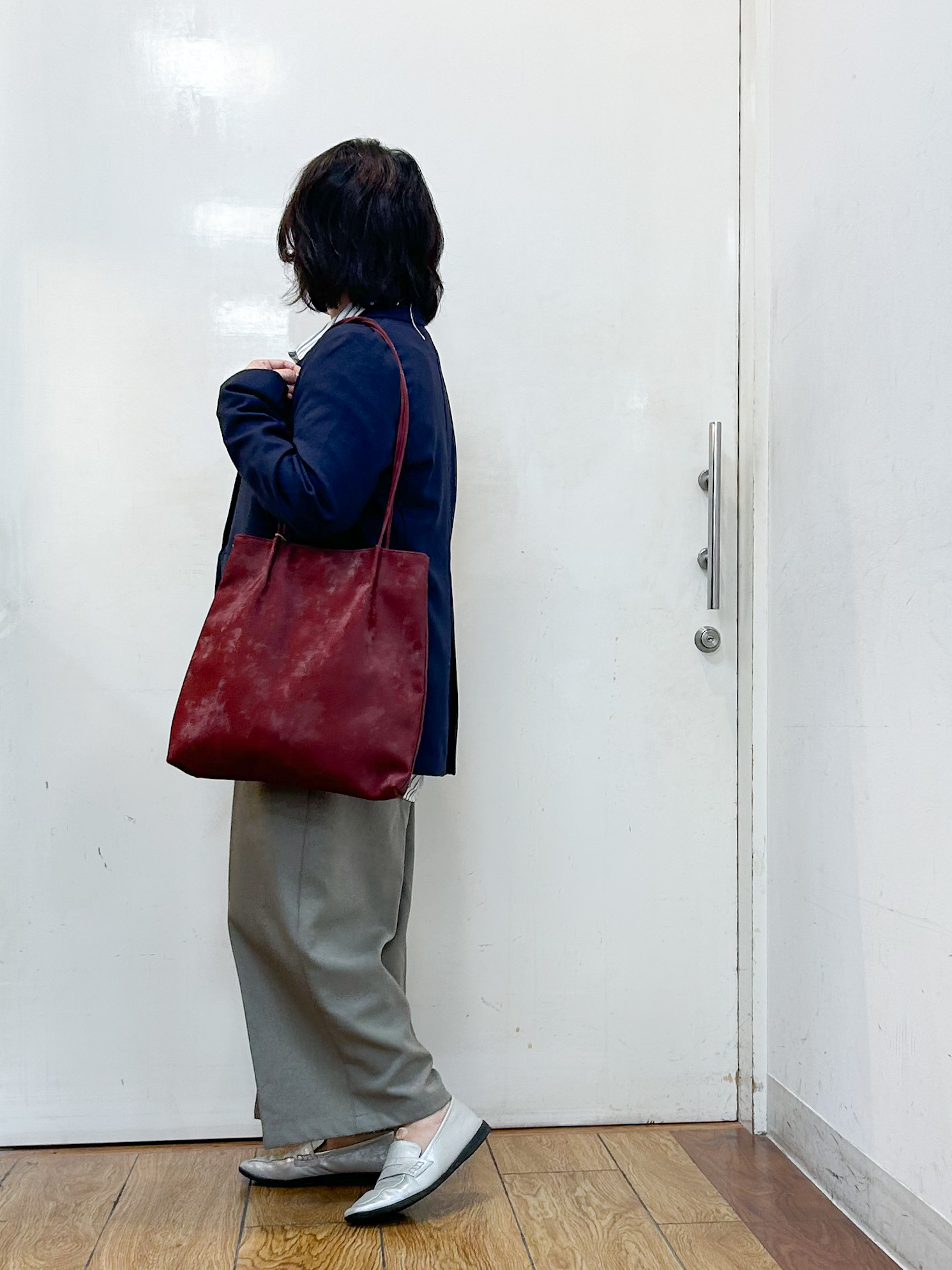 haruさんの「SHOO･LA･RUE｜【セットアップ可/通勤/洗濯機可/SS-LL】オンオフ使える ダブルブレストジャケット」を使ったコーディネート