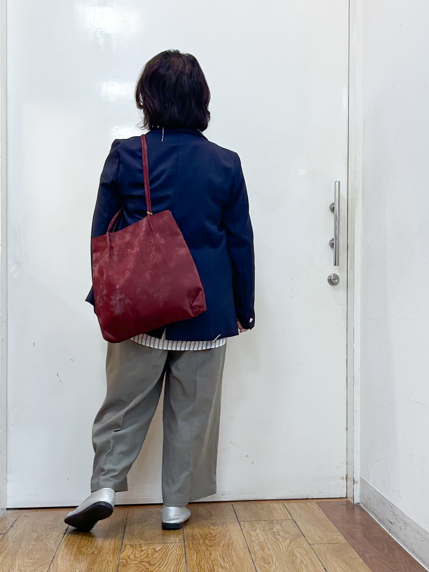 haruさんの「SHOO･LA･RUE｜【セットアップ可/通勤/洗濯機可/SS-LL】オンオフ使える ダブルブレストジャケット」を使ったコーディネート