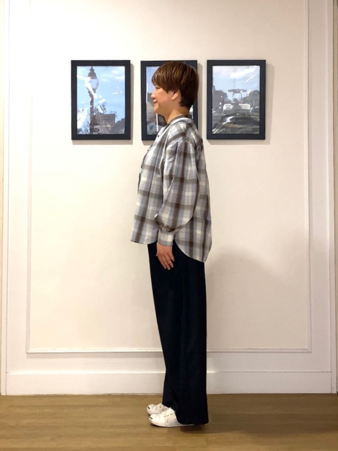 Hiroさんの「Dessin｜【手洗い可/シワになりにくい】オンブレーチェックシャツ」を使ったコーディネート