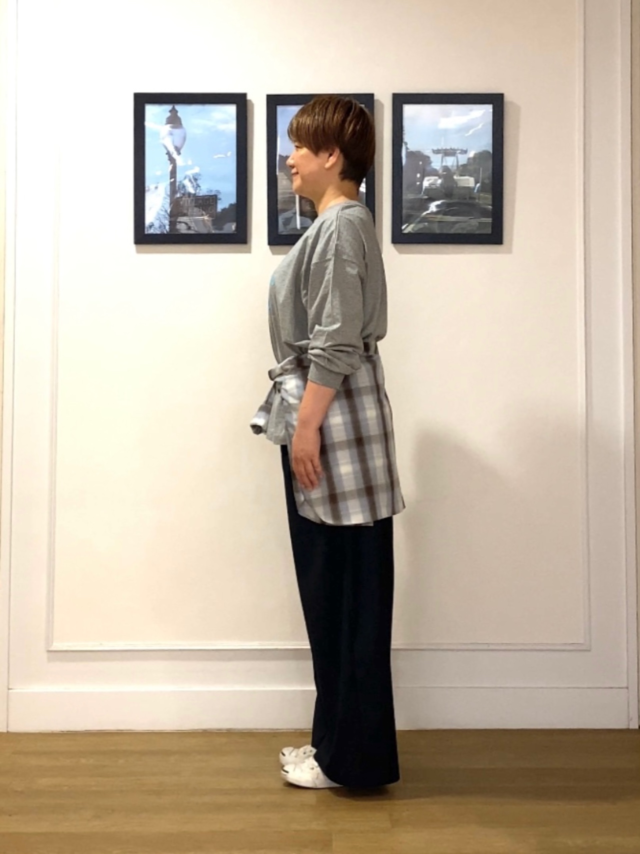 Hiroさんの「Dessin｜【洗える】オーガニックコットン ロングスリーブTシャツ」を使ったコーディネート