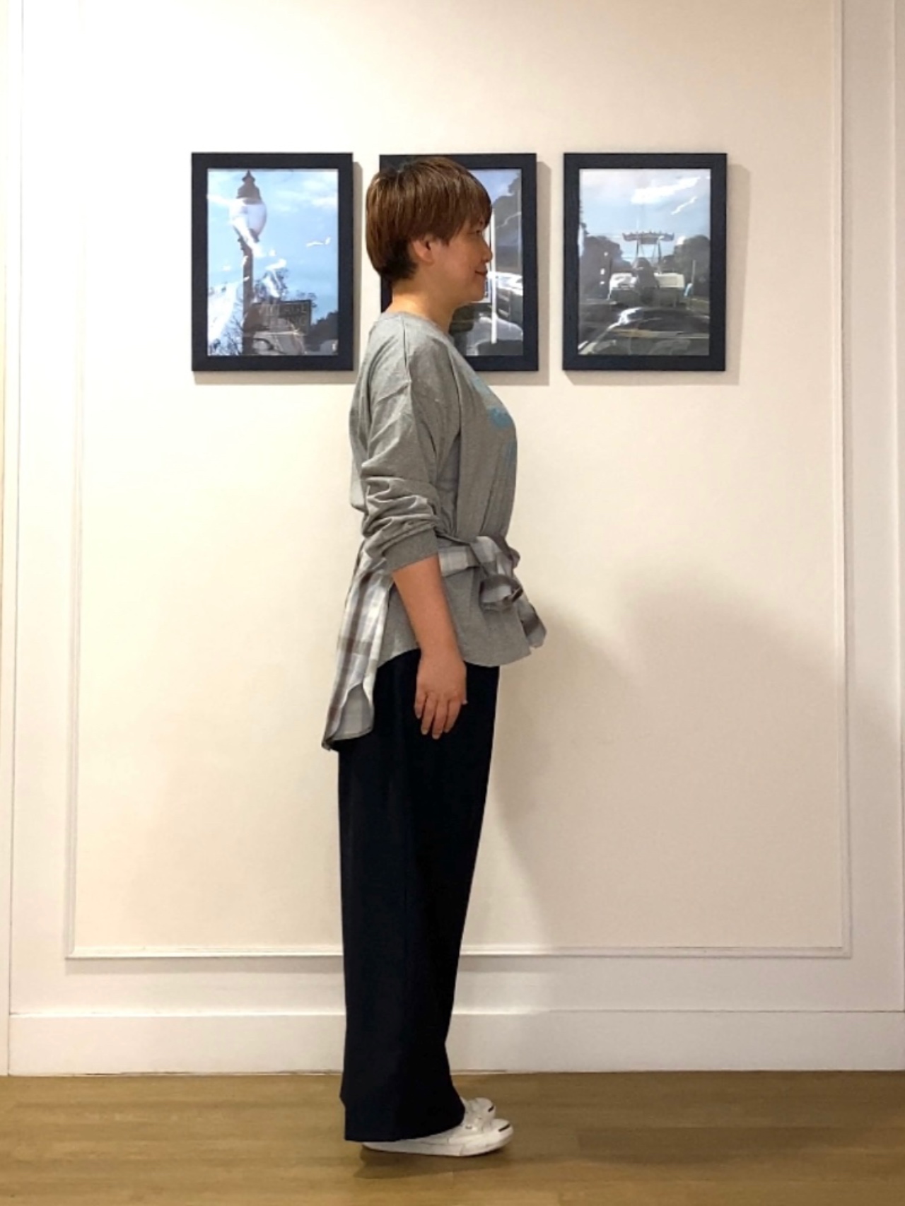 Hiroさんの「Dessin｜【洗える】オーガニックコットン ロングスリーブTシャツ」を使ったコーディネート