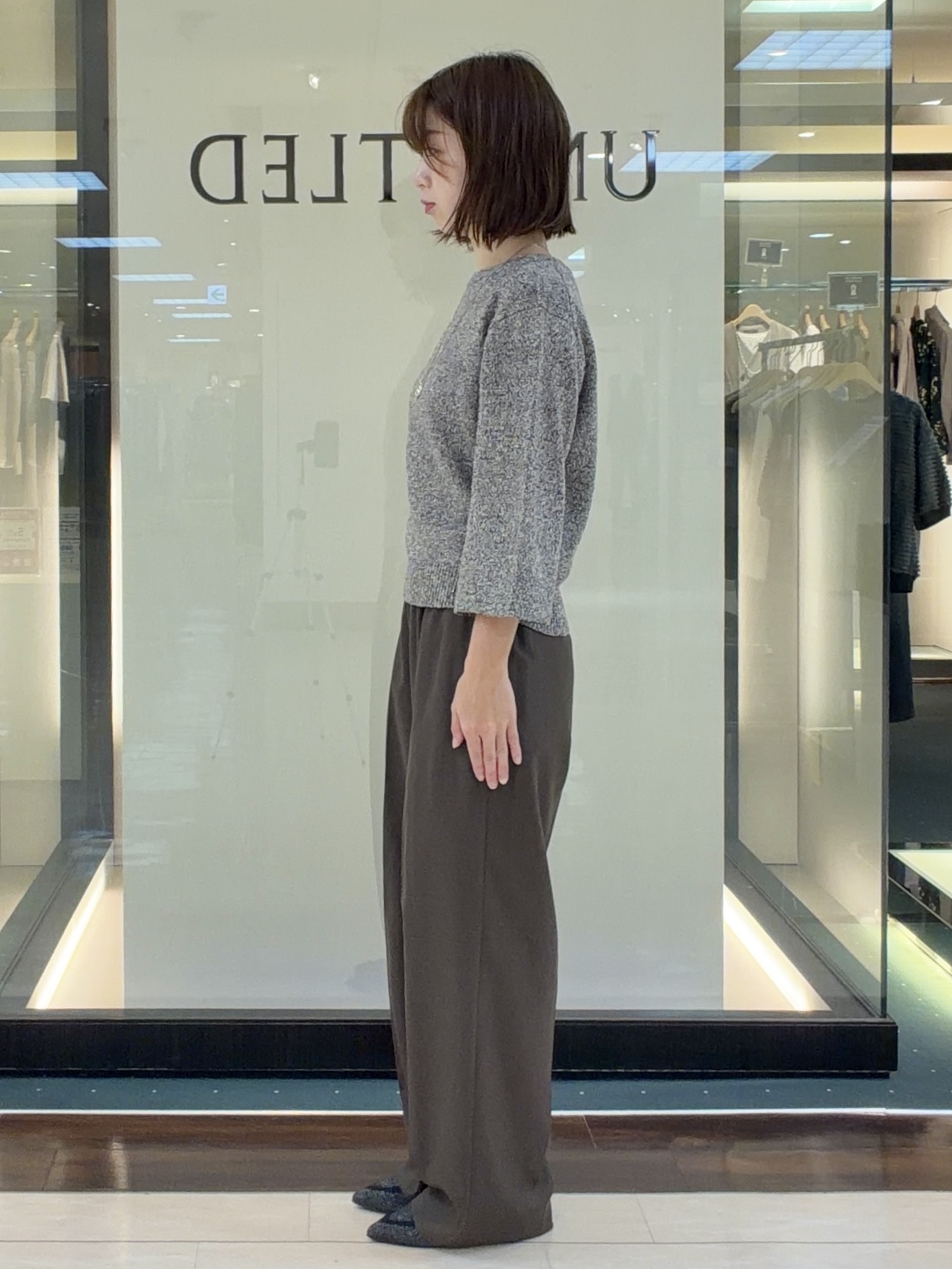 RIOさんの「UNTITLED｜【アンサンブル可/手洗い可】杢調プルオーバーニット」を使ったコーディネート
