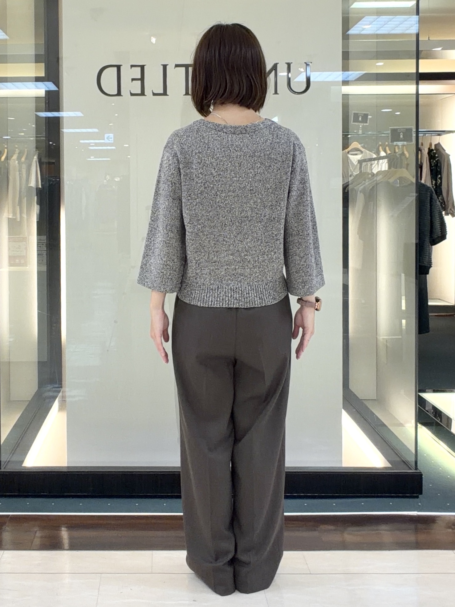 RIOさんの「UNTITLED｜【アンサンブル可/手洗い可】杢調プルオーバーニット」を使ったコーディネート