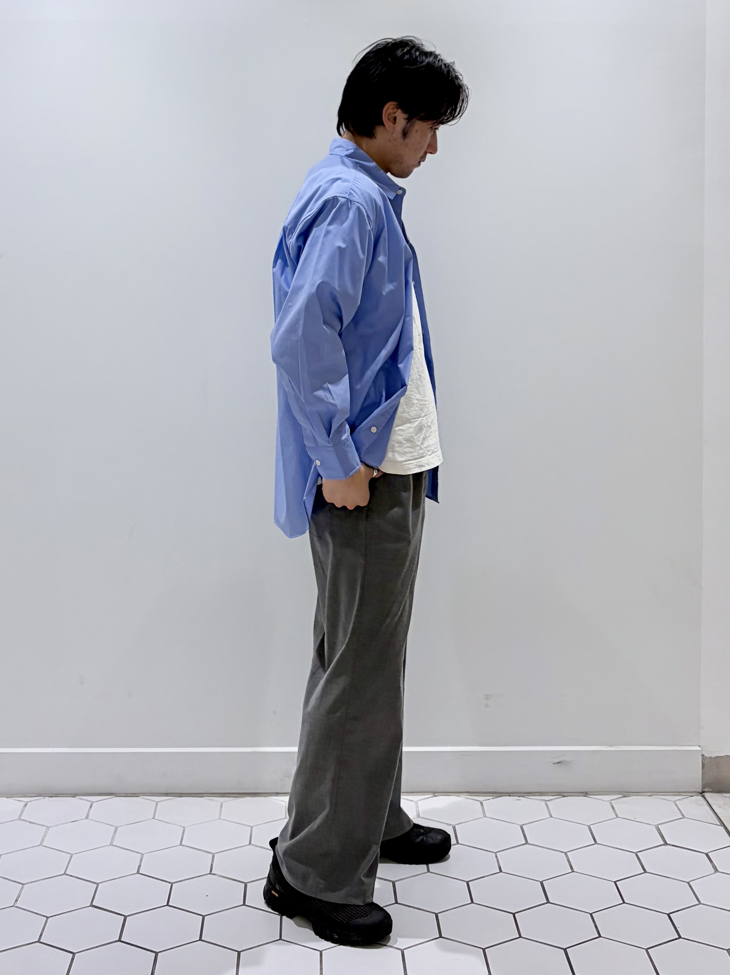 takeruさんの「Dessin｜コットンポリエステル ワイドシャツ」を使ったコーディネート