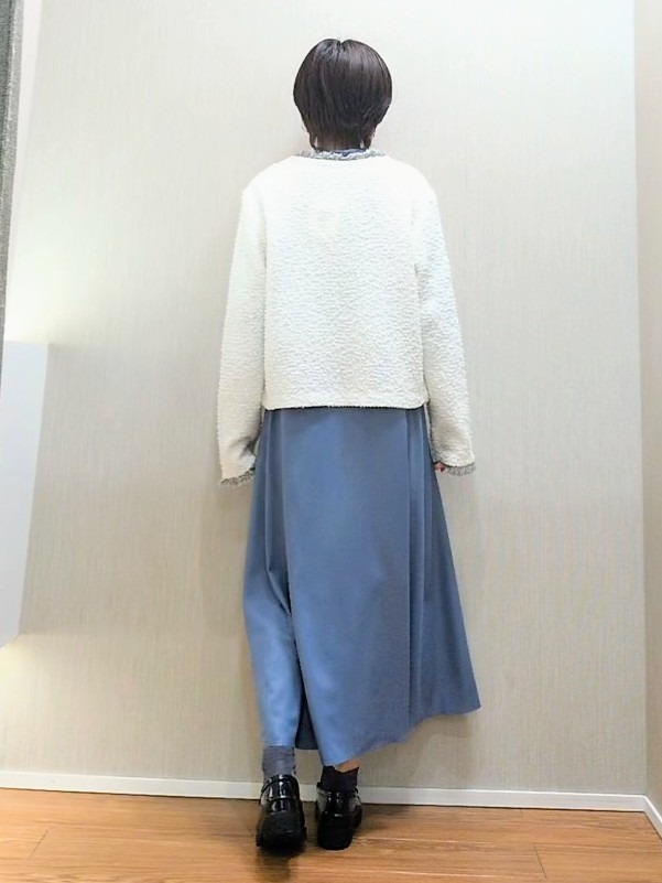 ミズタさんの「UNTITLED｜【ジャケットライク/秋羽織り】ファンシーヤーンツイードニットカーディガン」を使ったコーディネート