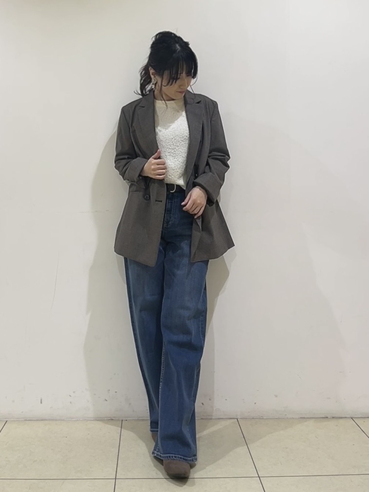 watanabeさんの「UNTITLED｜【セットアップ可/秋羽織り/お仕事スーツ】ウールブレンドダブルジャケット」を使ったコーディネート