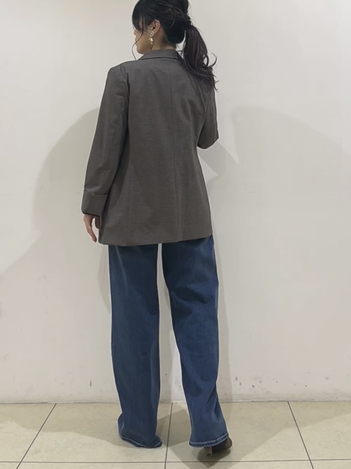 watanabeさんの「UNTITLED｜【セットアップ可/秋羽織り/お仕事スーツ】ウールブレンドダブルジャケット」を使ったコーディネート