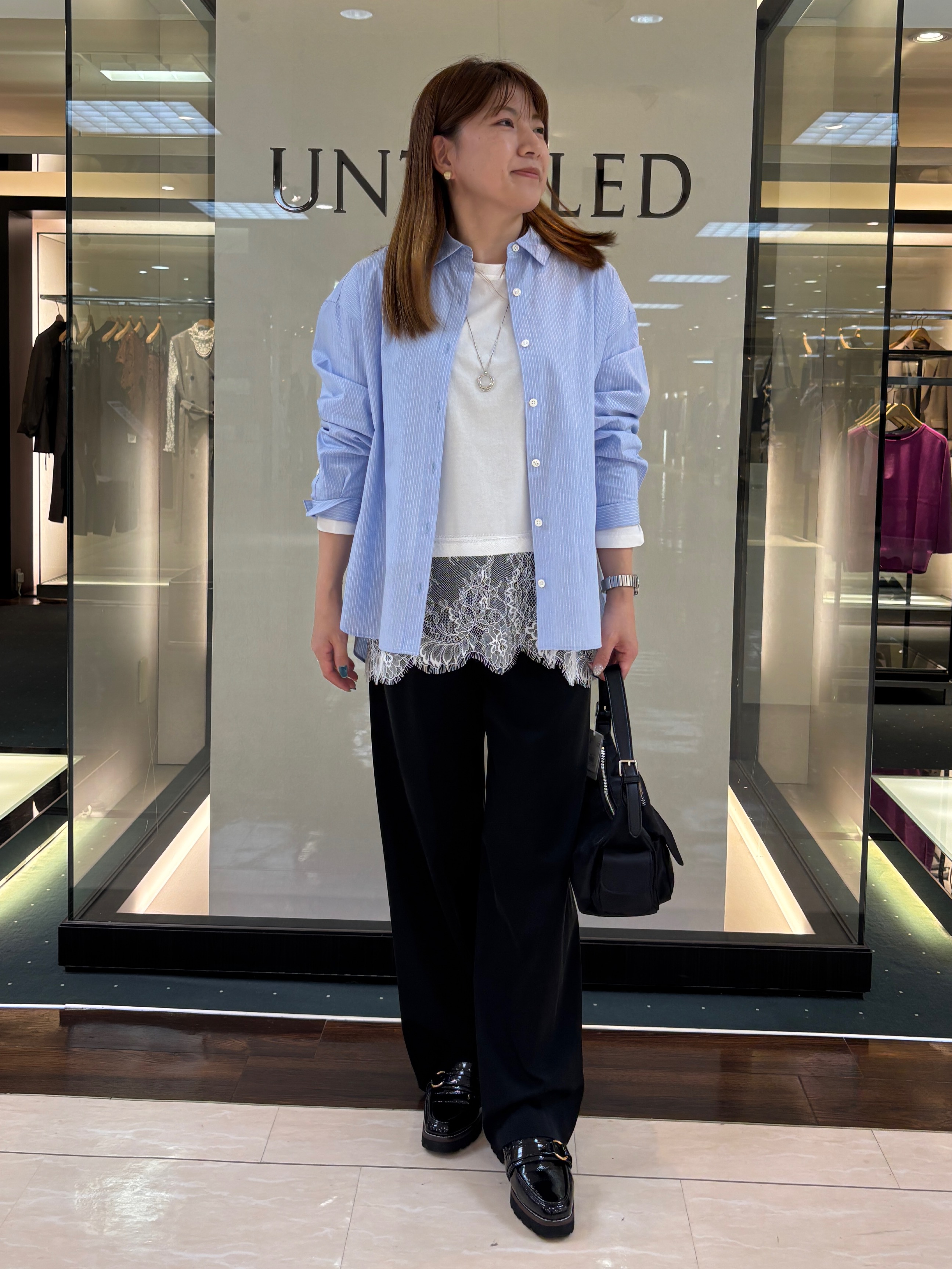 SaKiさんの「UNTITLED｜【6色展開/コットン100】カラーベーシックシャツ」を使ったコーディネート