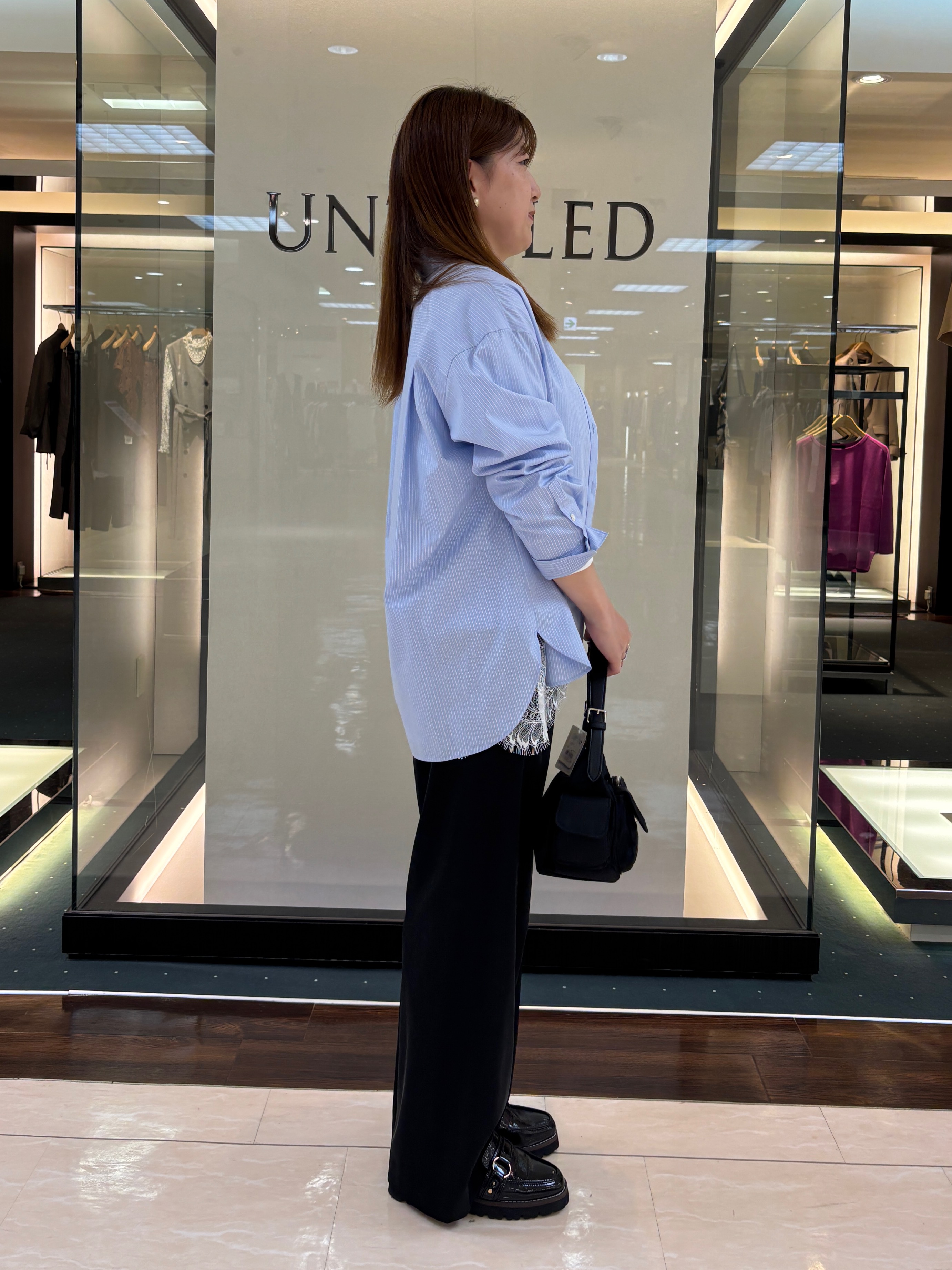SaKiさんの「UNTITLED｜【6色展開/コットン100】カラーベーシックシャツ」を使ったコーディネート