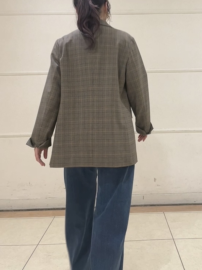 watanabeさんの「UNTITLED｜【洗濯機OK／ストレッチ◎】秋はじめのダブルジャケット」を使ったコーディネート