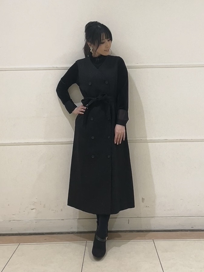watanabeさんの「UNTITLED｜【レイヤード／袖口シアー／日本製】ベロアジャージトップス」を使ったコーディネート