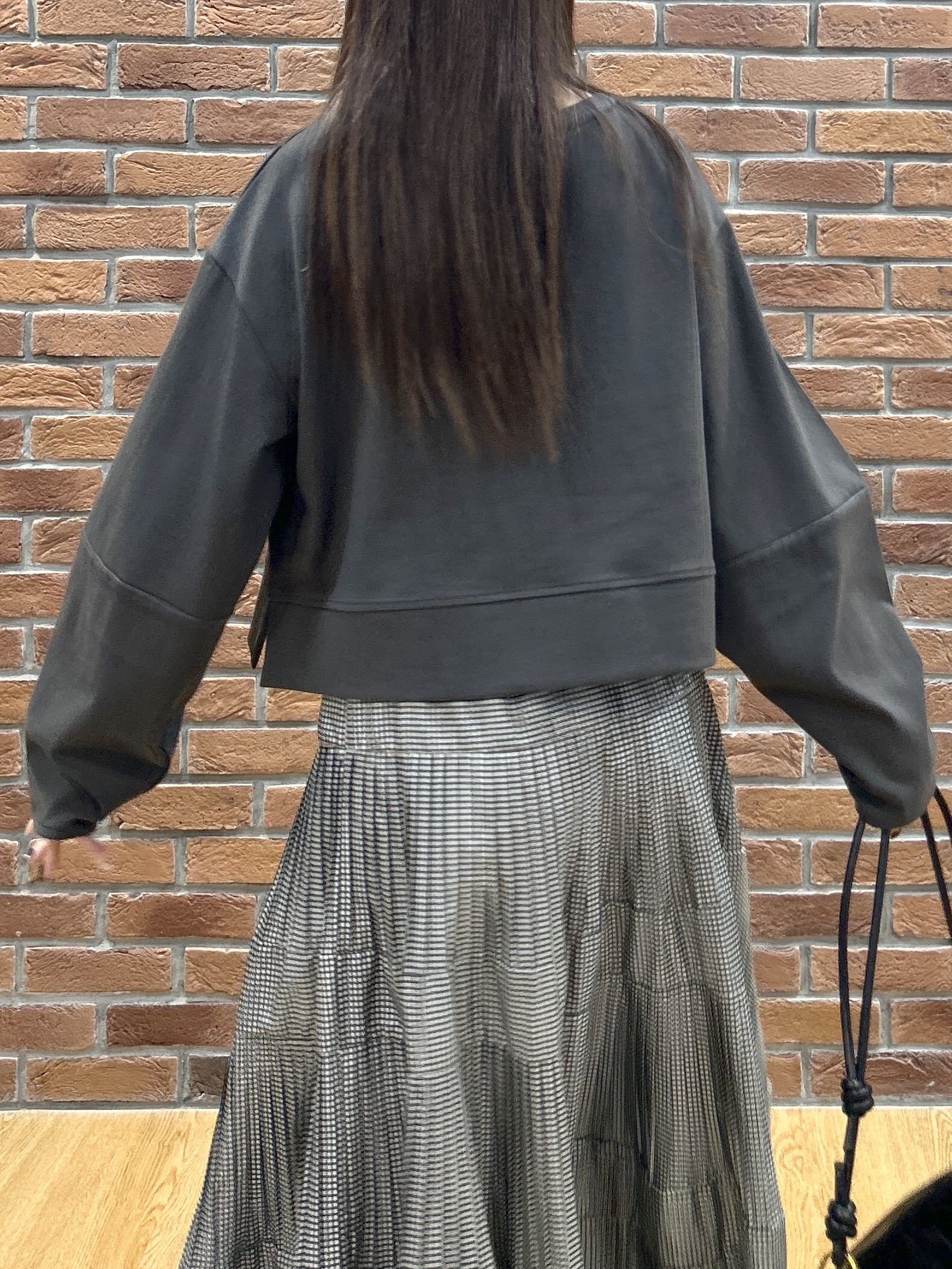 Renoさんの「INDIVI｜ロングスリーブフォルムカットソー【洗える】」を使ったコーディネート