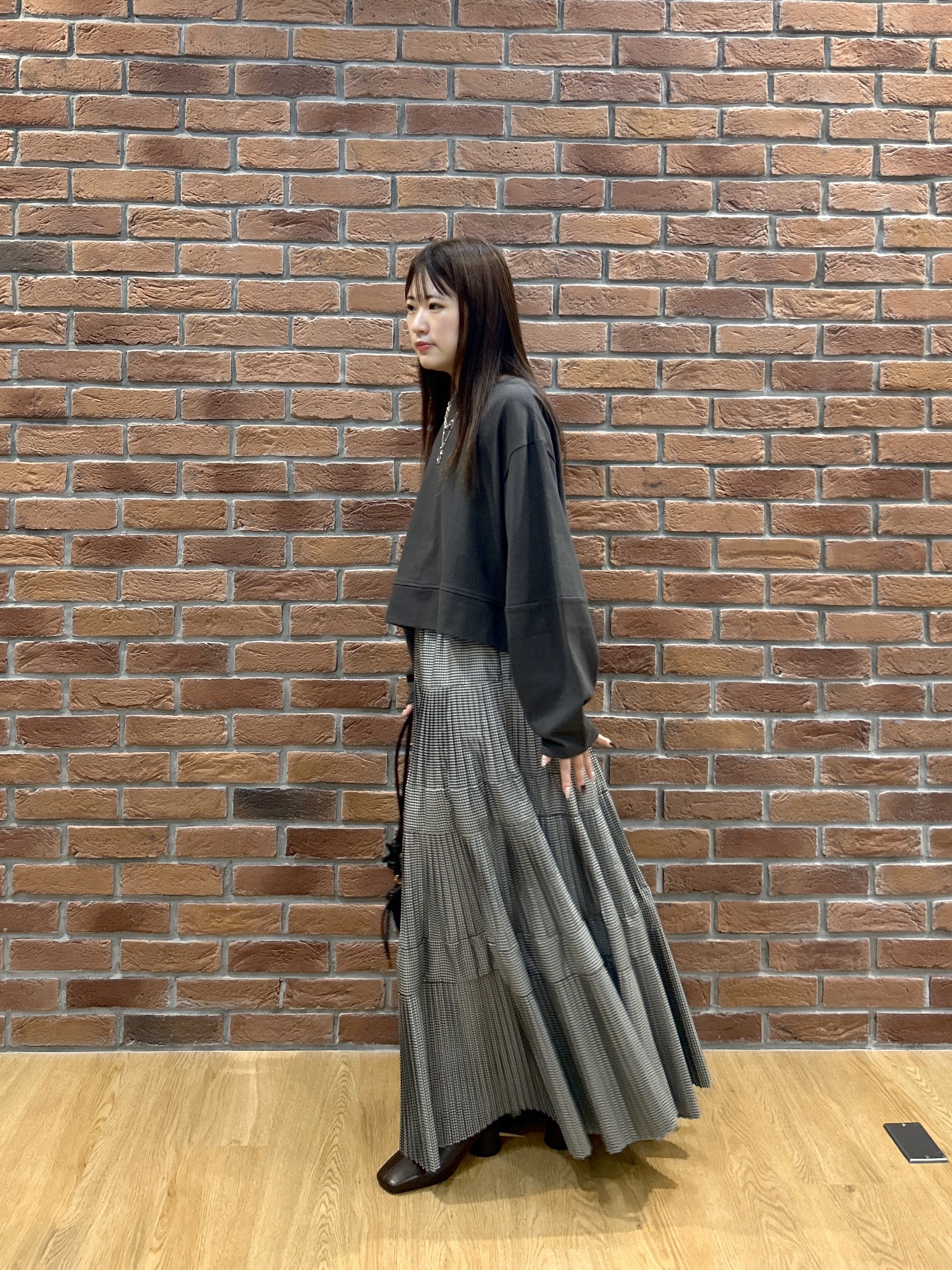 Renoさんの「INDIVI｜ロングスリーブフォルムカットソー【洗える】」を使ったコーディネート