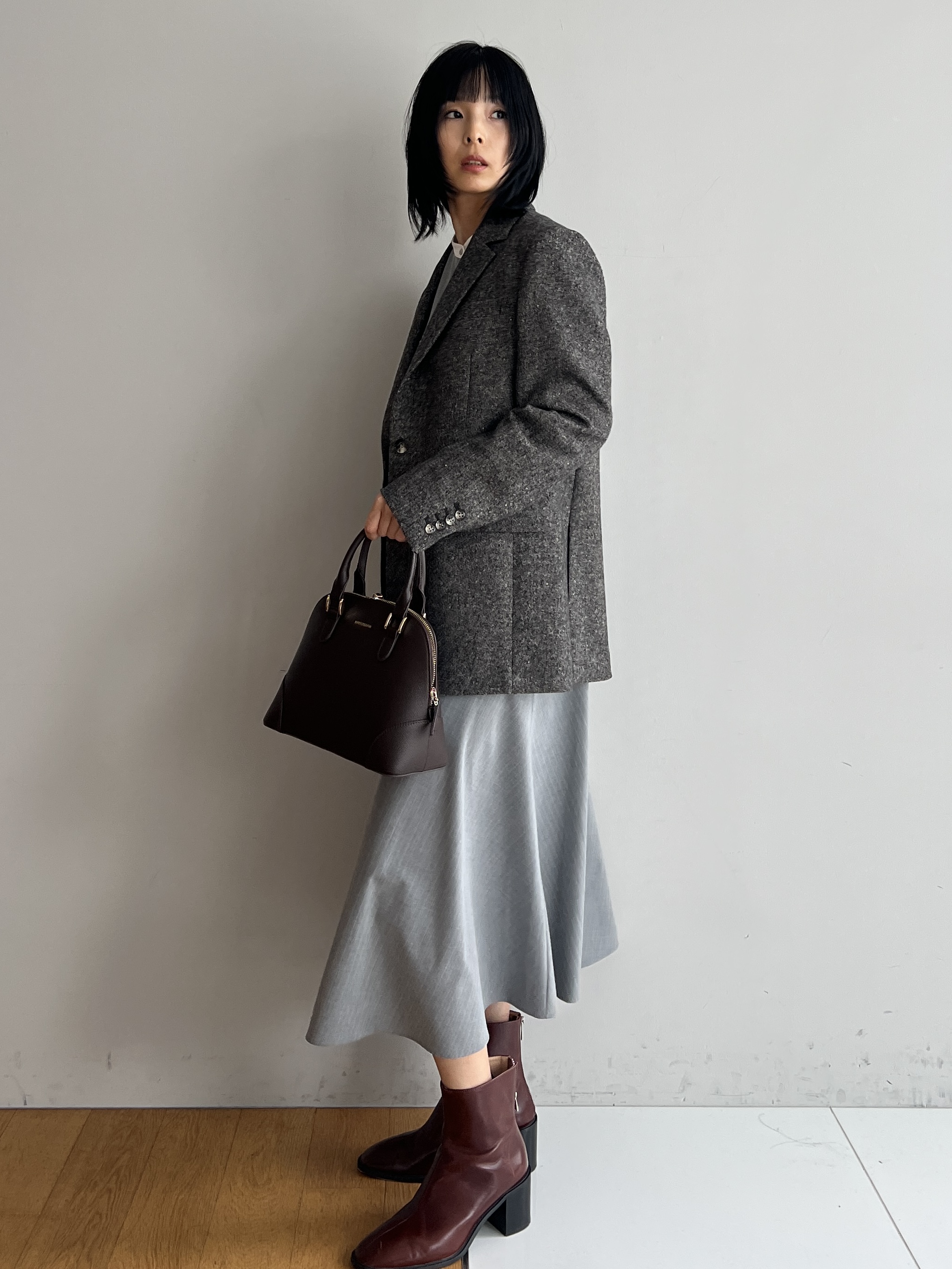 misaさんの「DRESSTERIOR｜ウォッシャブルストライプシャツワンピース」を使ったコーディネート