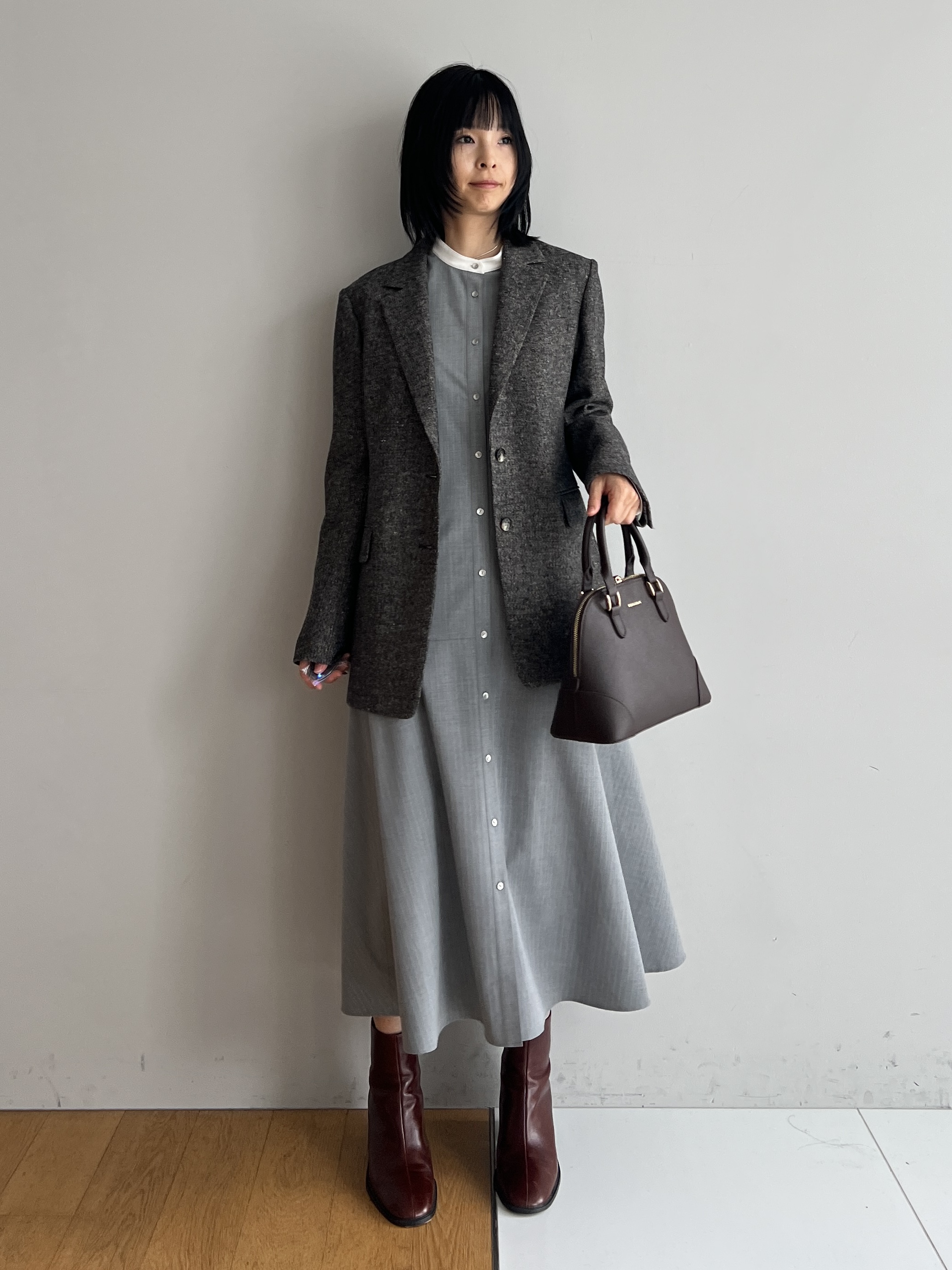 misaさんの「DRESSTERIOR｜ウォッシャブルストライプシャツワンピース」を使ったコーディネート