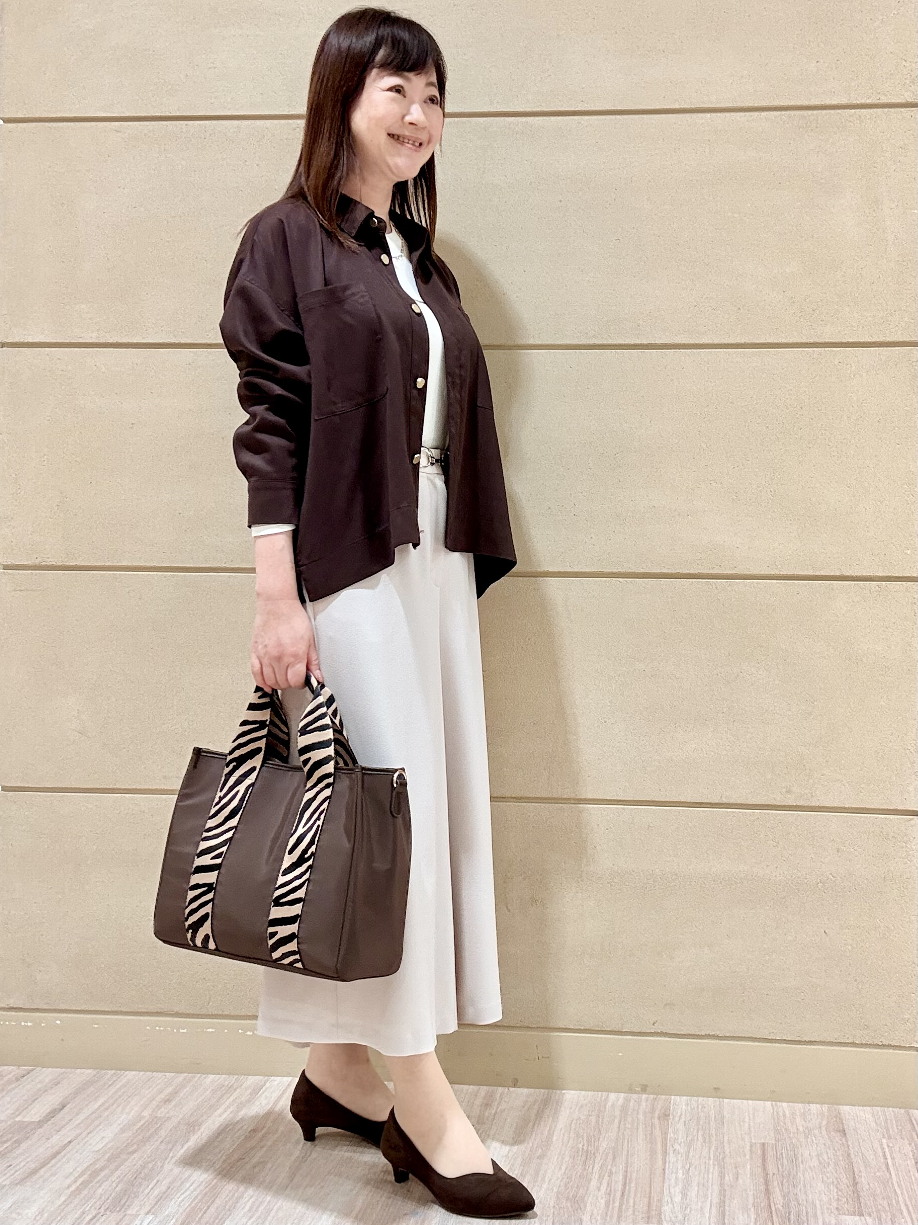 Marさんの「Reflect｜【羽織◎】スエード調シャツ」を使ったコーディネート