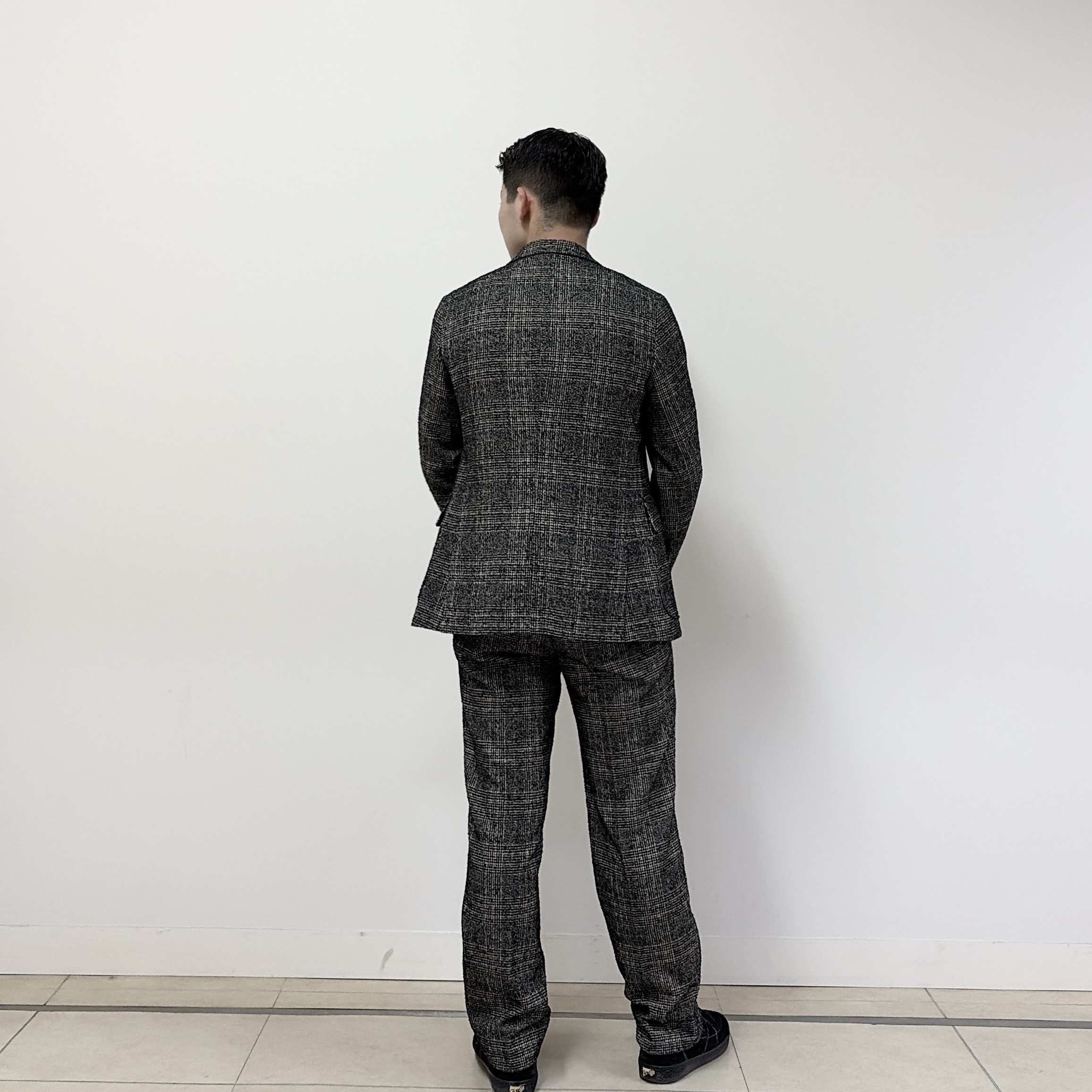 千葉亮太さんの「DRESSTERIOR｜【セットアップ可】ループグレンチェック リラックスジャケット」を使ったコーディネート