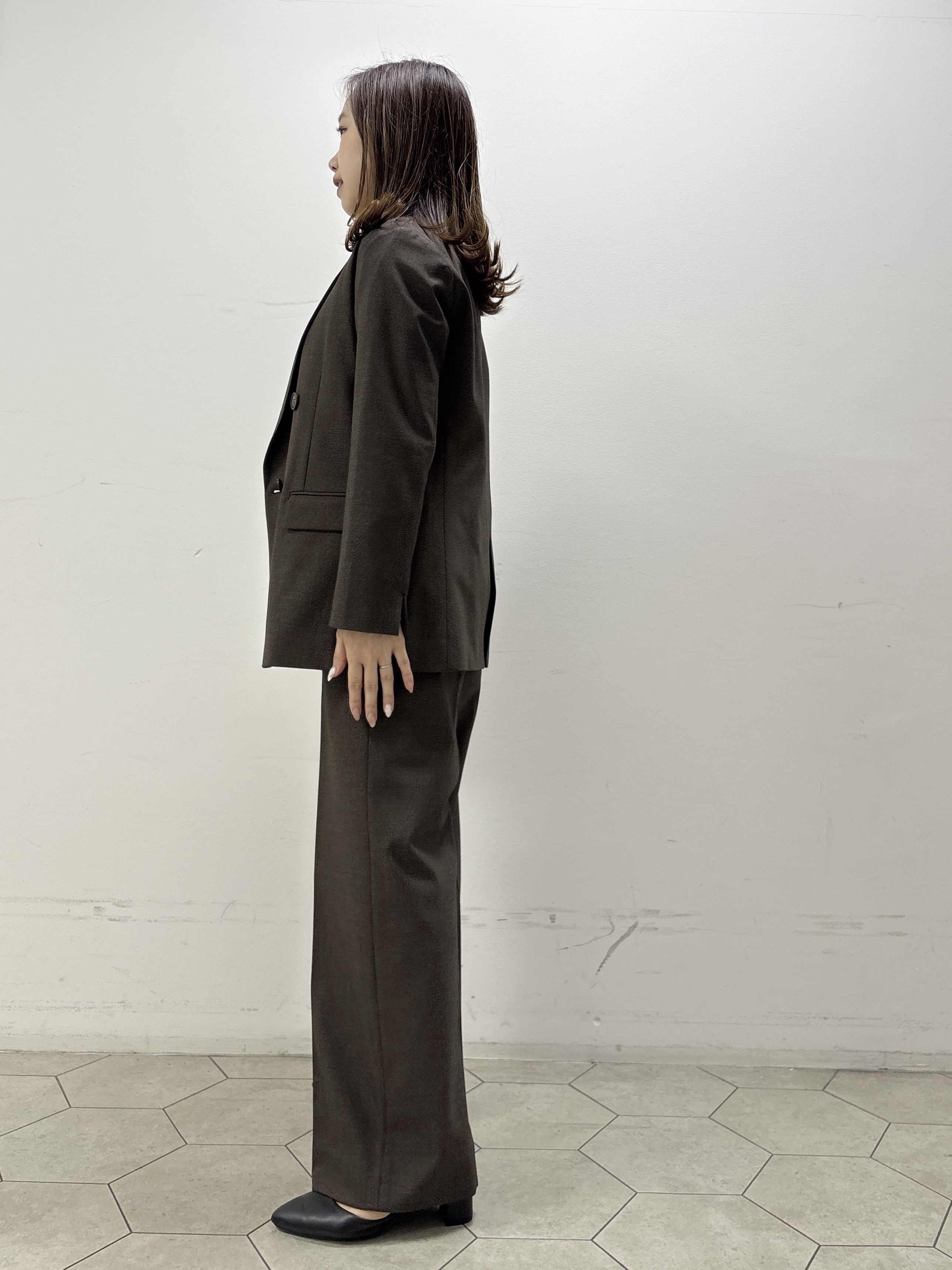 kahoさんの「INDIVI｜【洗濯機OK／ストレッチ◎】秋はじめのダブルジャケット」を使ったコーディネート