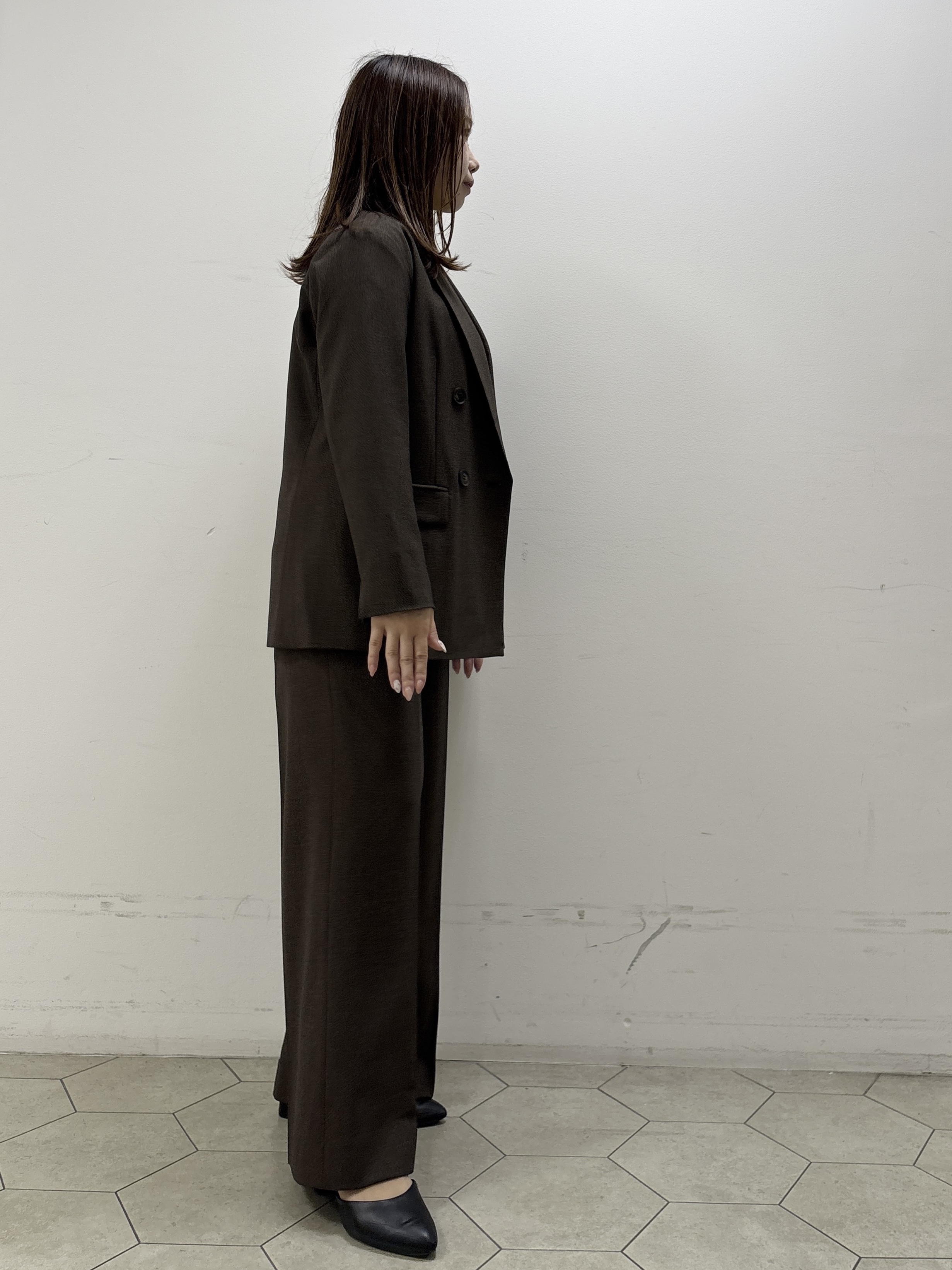 kahoさんの「INDIVI｜【洗濯機OK／ストレッチ◎】秋はじめのダブルジャケット」を使ったコーディネート