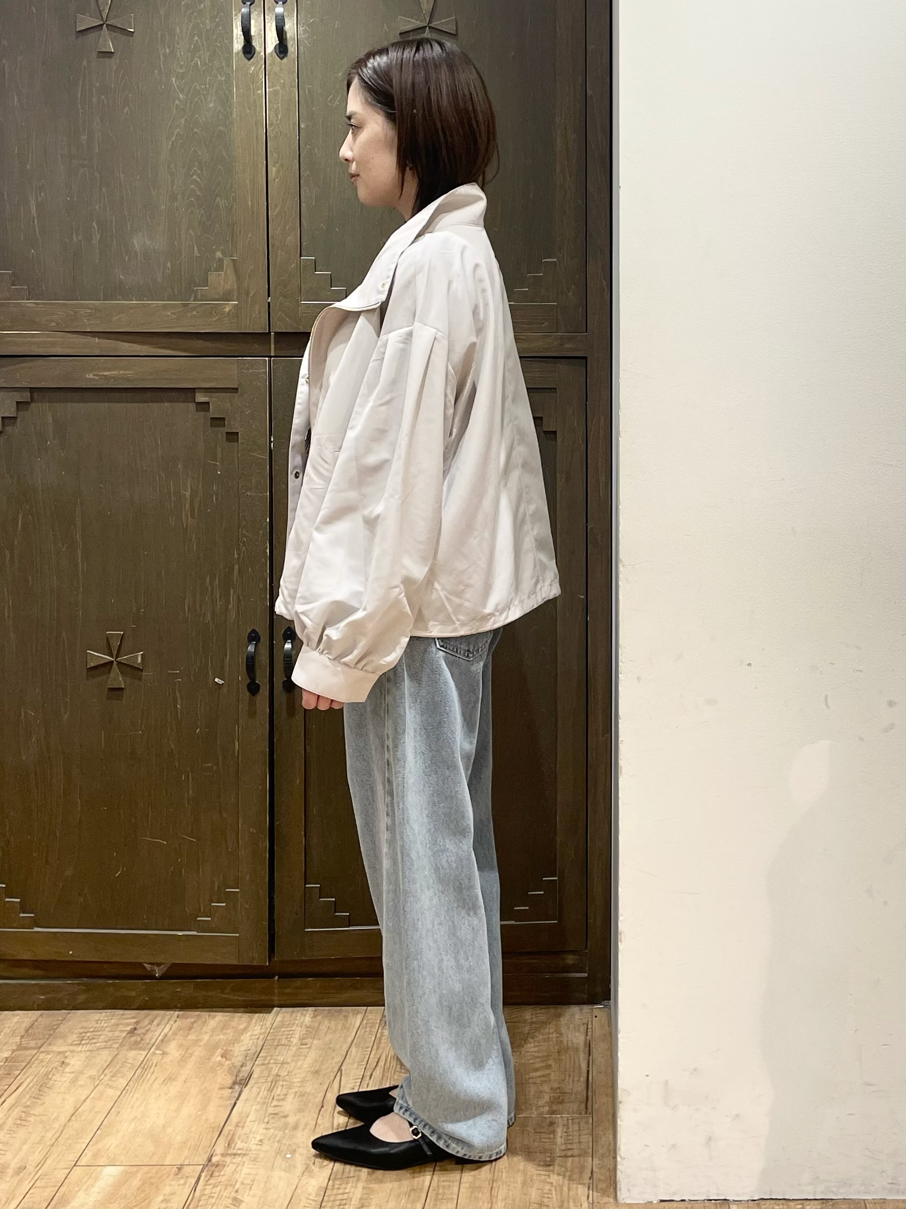 yさんの「index｜【防シワ】スタンドパフブルゾン《洗濯機OK》」を使ったコーディネート