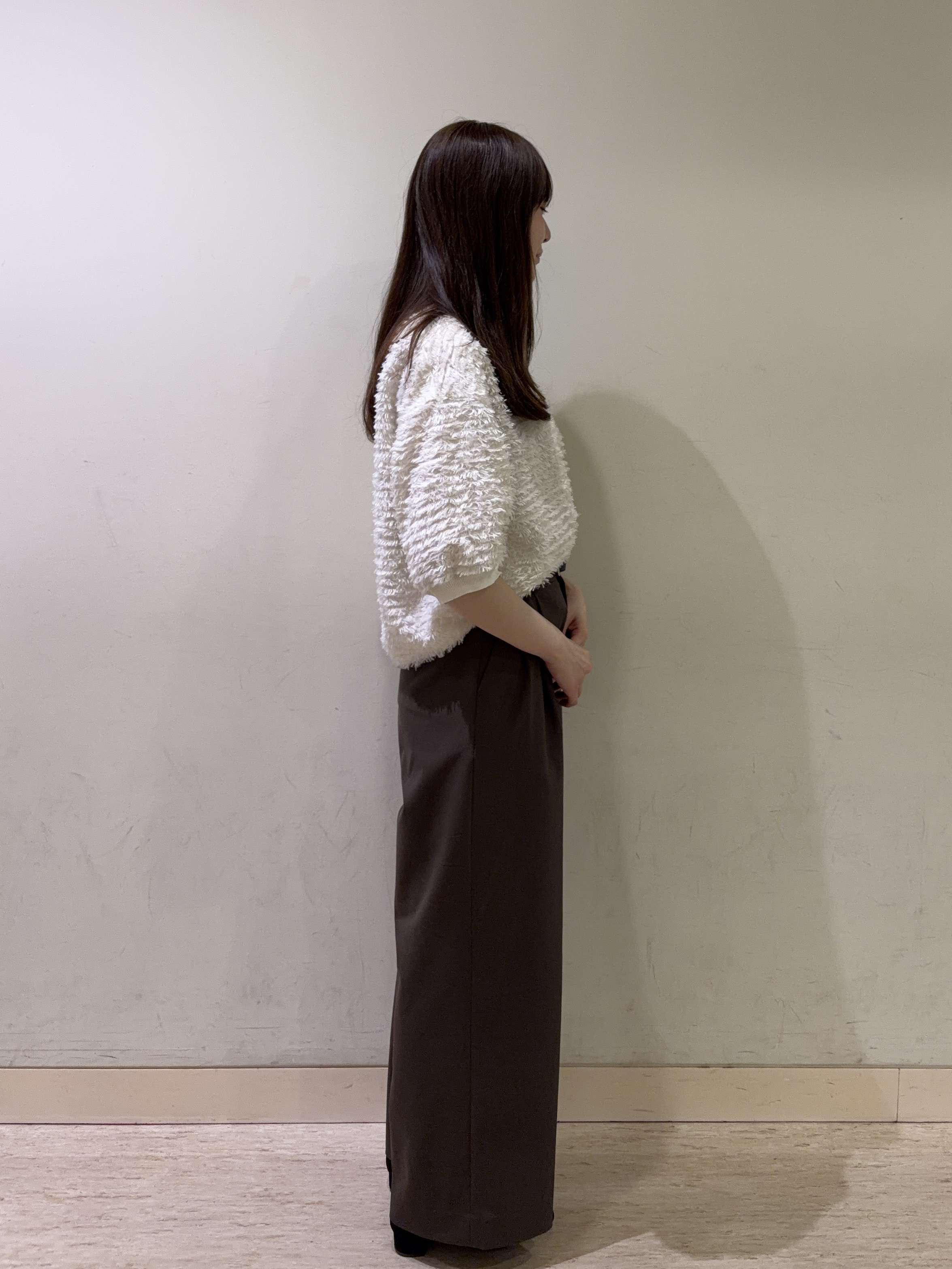 mayuさんの「UNTITLED｜【秋映え/体型カバー】フェザージャガードプルオーバー」を使ったコーディネート