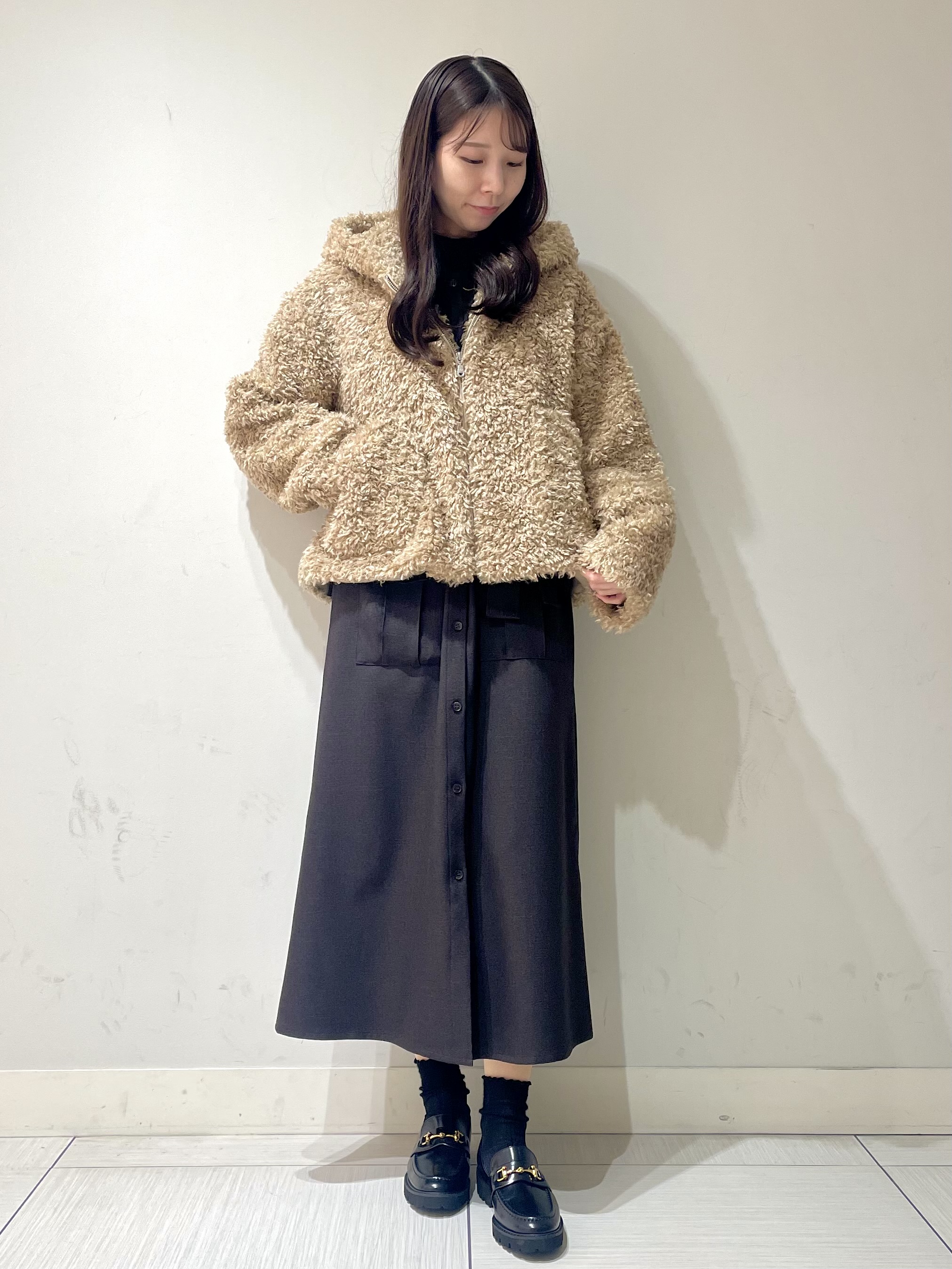 ことさんの「DRESSTERIOR｜プードルボアパーカー」を使ったコーディネート