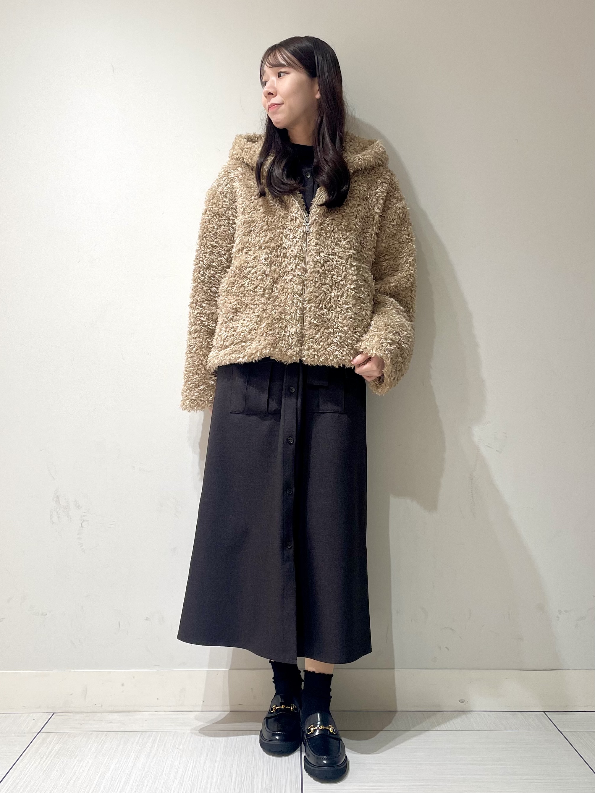 ことさんの「DRESSTERIOR｜プードルボアパーカー」を使ったコーディネート