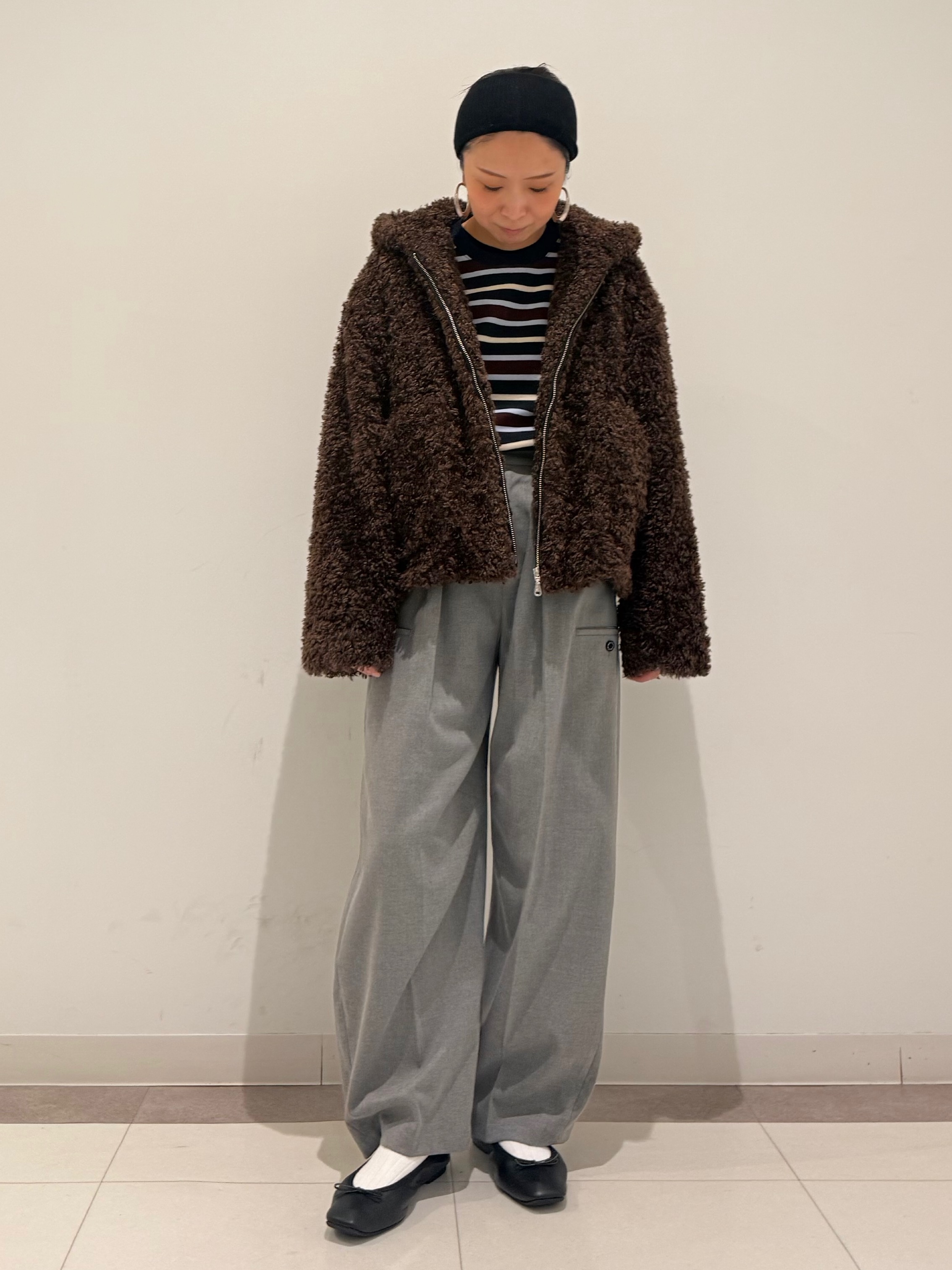MIYAKAWAさんの「DRESSTERIOR｜ストレッチ フルニードルボーダーニット」を使ったコーディネート