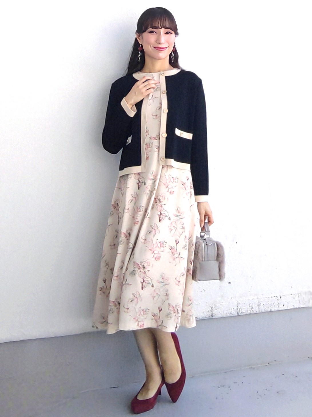 keinaさんの「SunaUna｜【手洗い可／日本製】花柄ワンピース」を使ったコーディネート