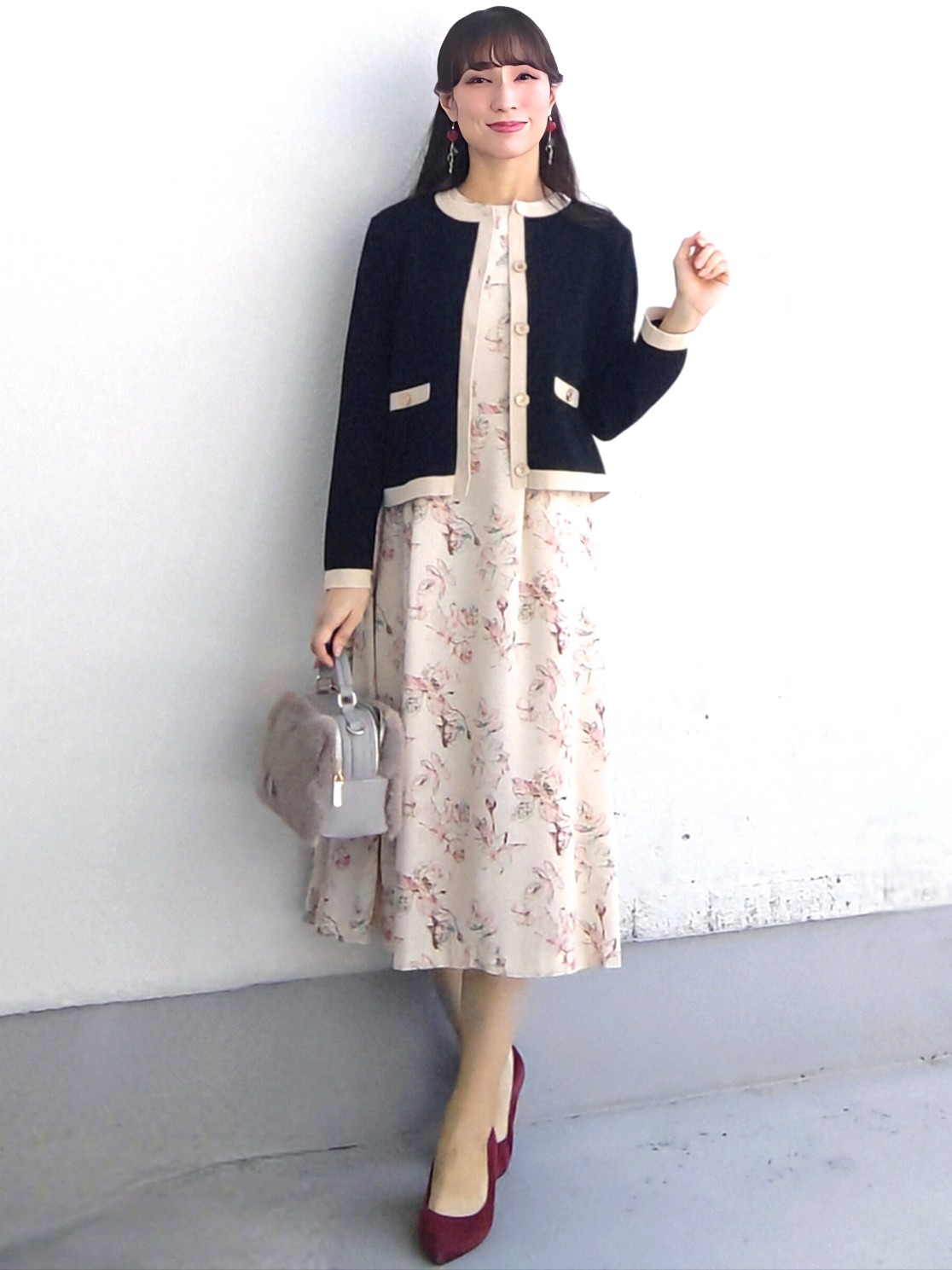 keinaさんの「SunaUna｜【手洗い可／日本製】花柄ワンピース」を使ったコーディネート