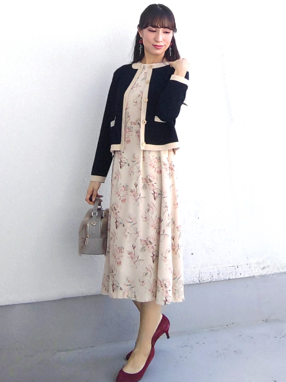 keinaさんの「SunaUna｜【手洗い可／日本製】花柄ワンピース」を使ったコーディネート