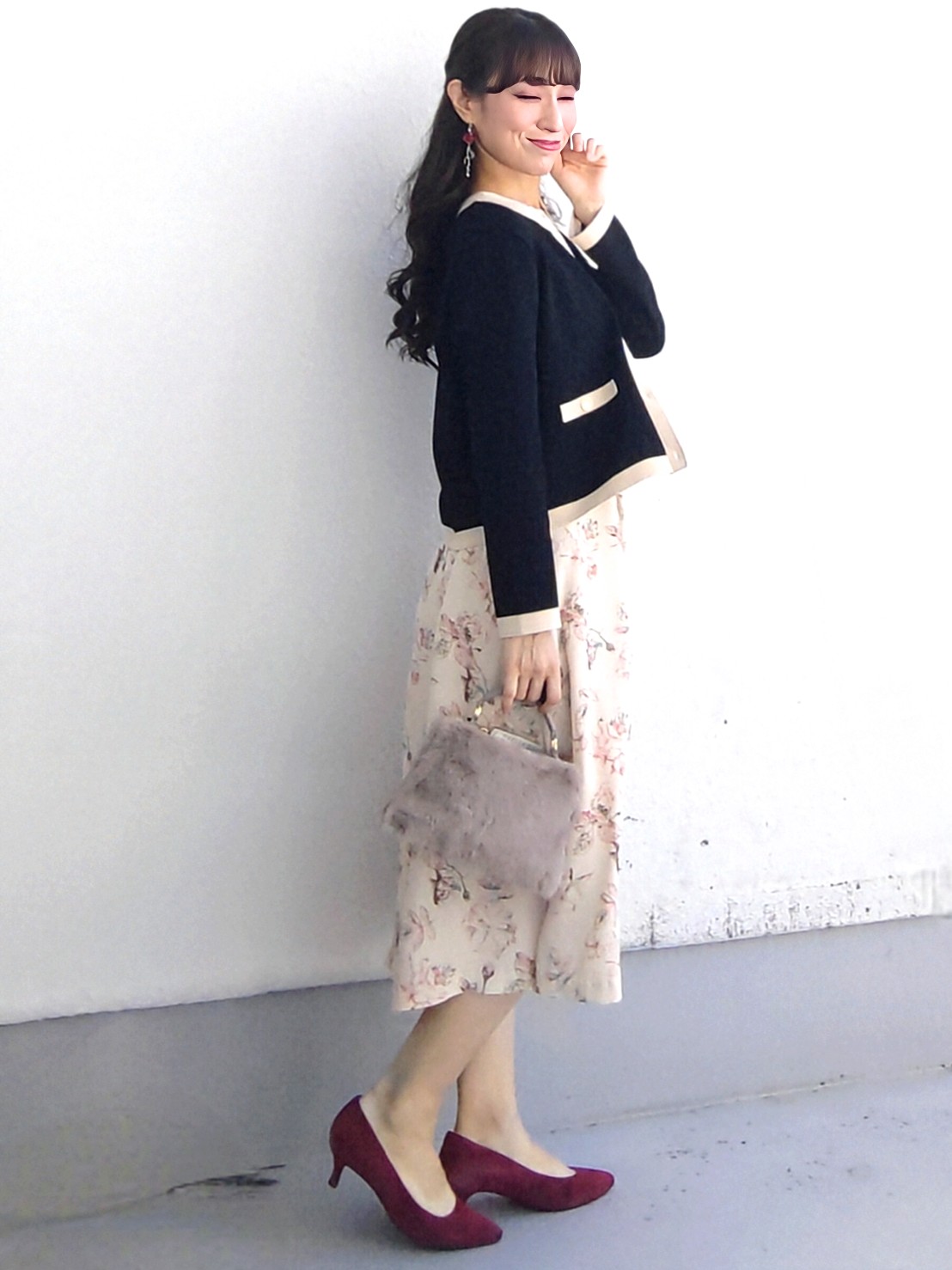 keinaさんの「SunaUna｜【手洗い可／日本製】花柄ワンピース」を使ったコーディネート