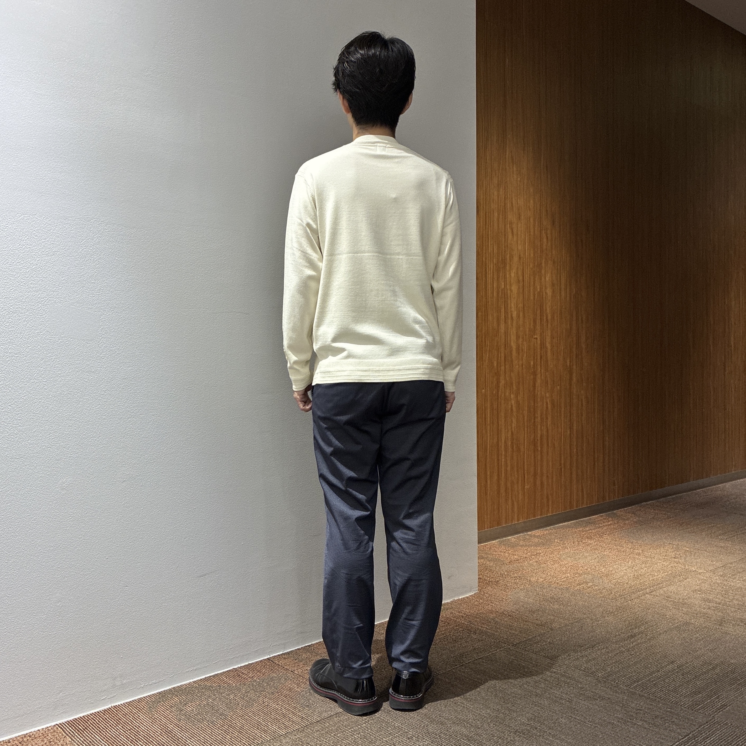 わいずみさんの「TAKEO KIKUCHI｜【BOWLER HAT LABEL】シングルレザーライダースジャケット」を使ったコーディネート