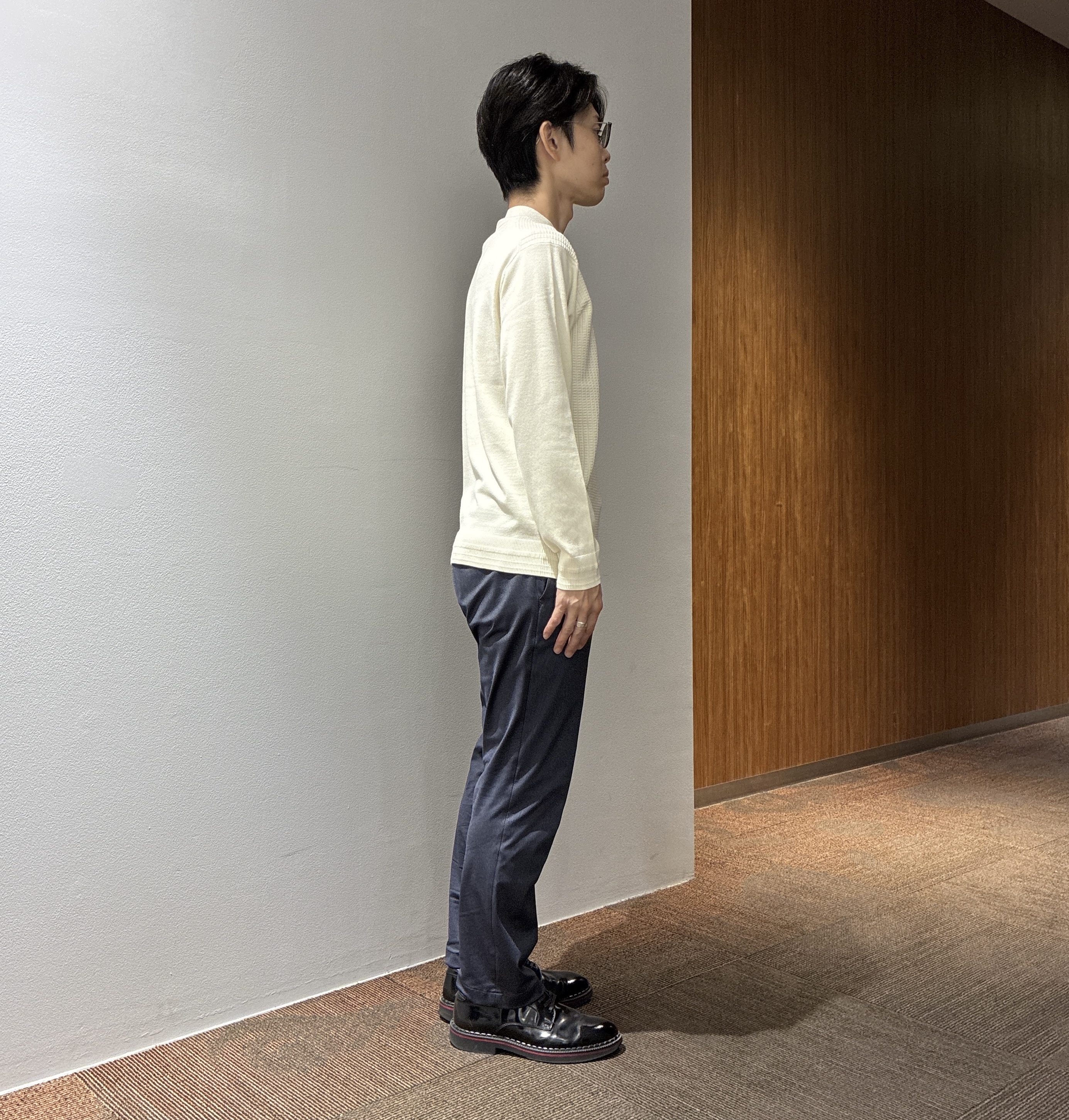 わいずみさんの「TAKEO KIKUCHI｜【BOWLER HAT LABEL】シングルレザーライダースジャケット」を使ったコーディネート