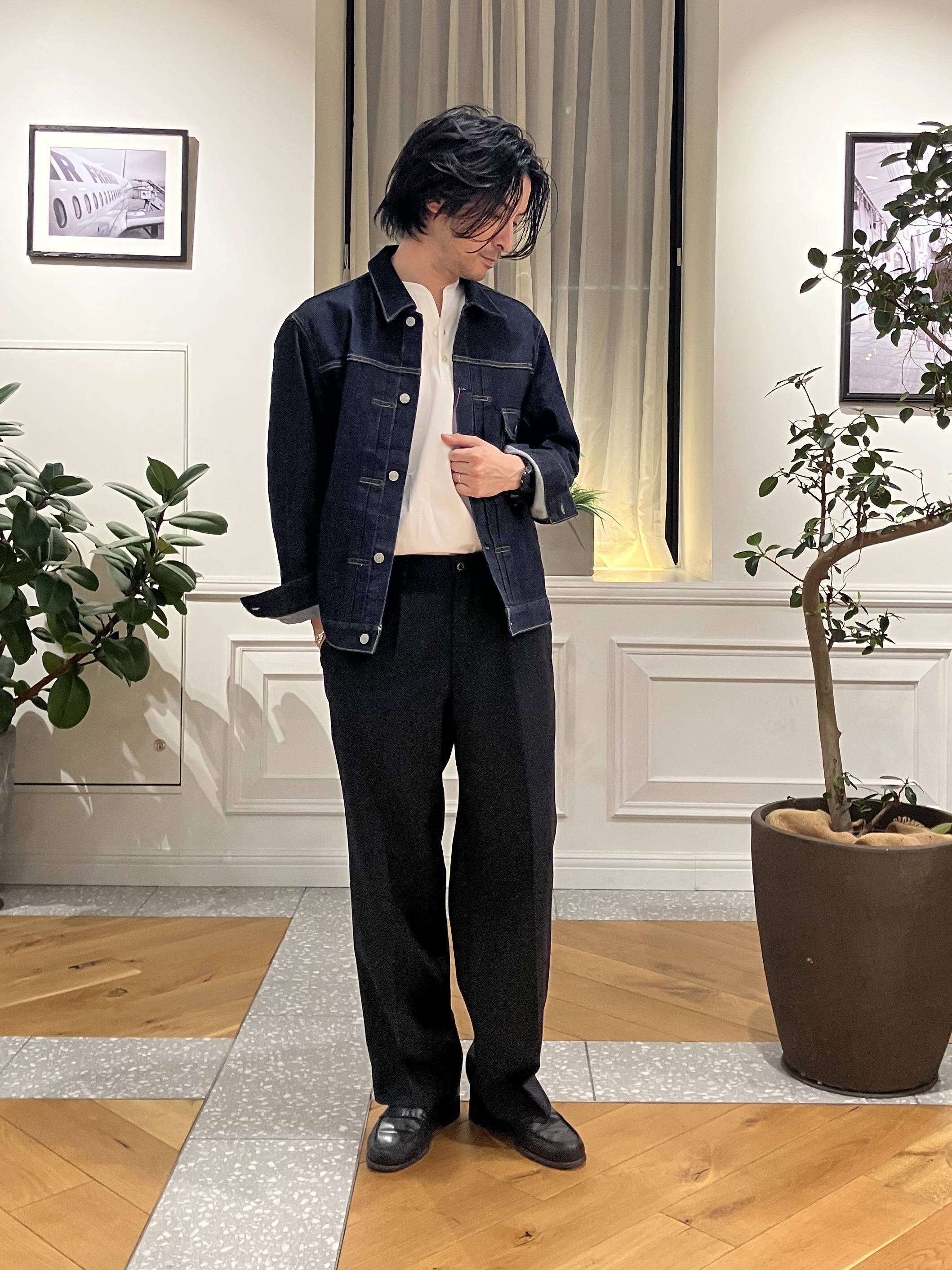 junyaさんの「DRESSTERIOR｜KAIHARA denim トラッカージャケット」を使ったコーディネート