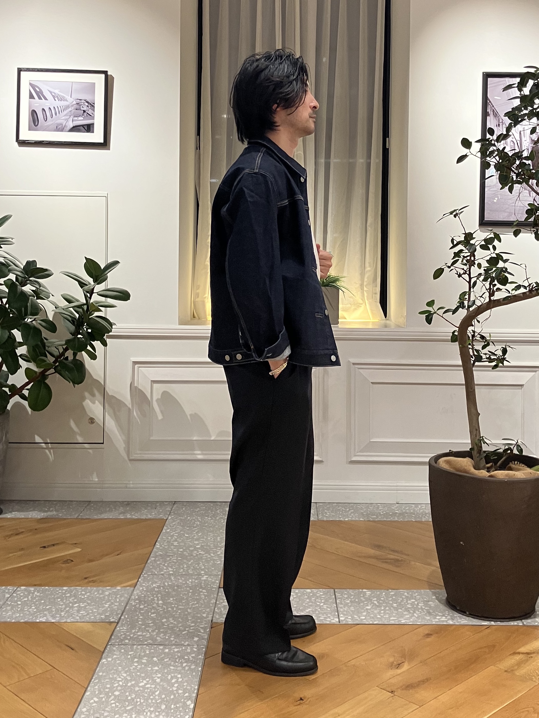 junyaさんの「DRESSTERIOR｜KAIHARA denim トラッカージャケット」を使ったコーディネート